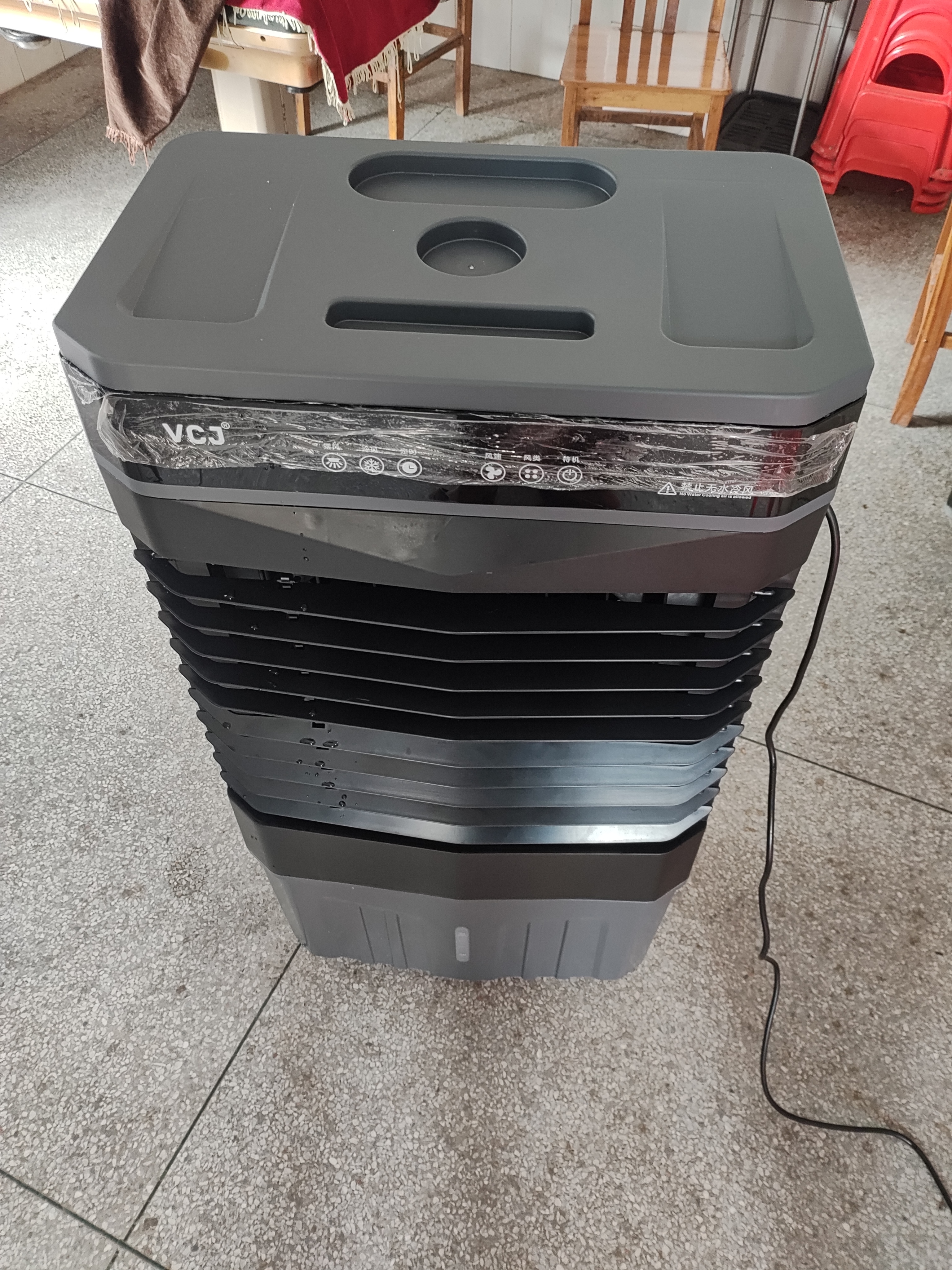 VCJ【德国品牌】 工业冷风机空调扇制冷水冷电冷风扇加水冷气机家用空调扇商用可移动制冷风扇大风量 【1.0米高适用70-80平方】60L大水箱机械款 实拍图