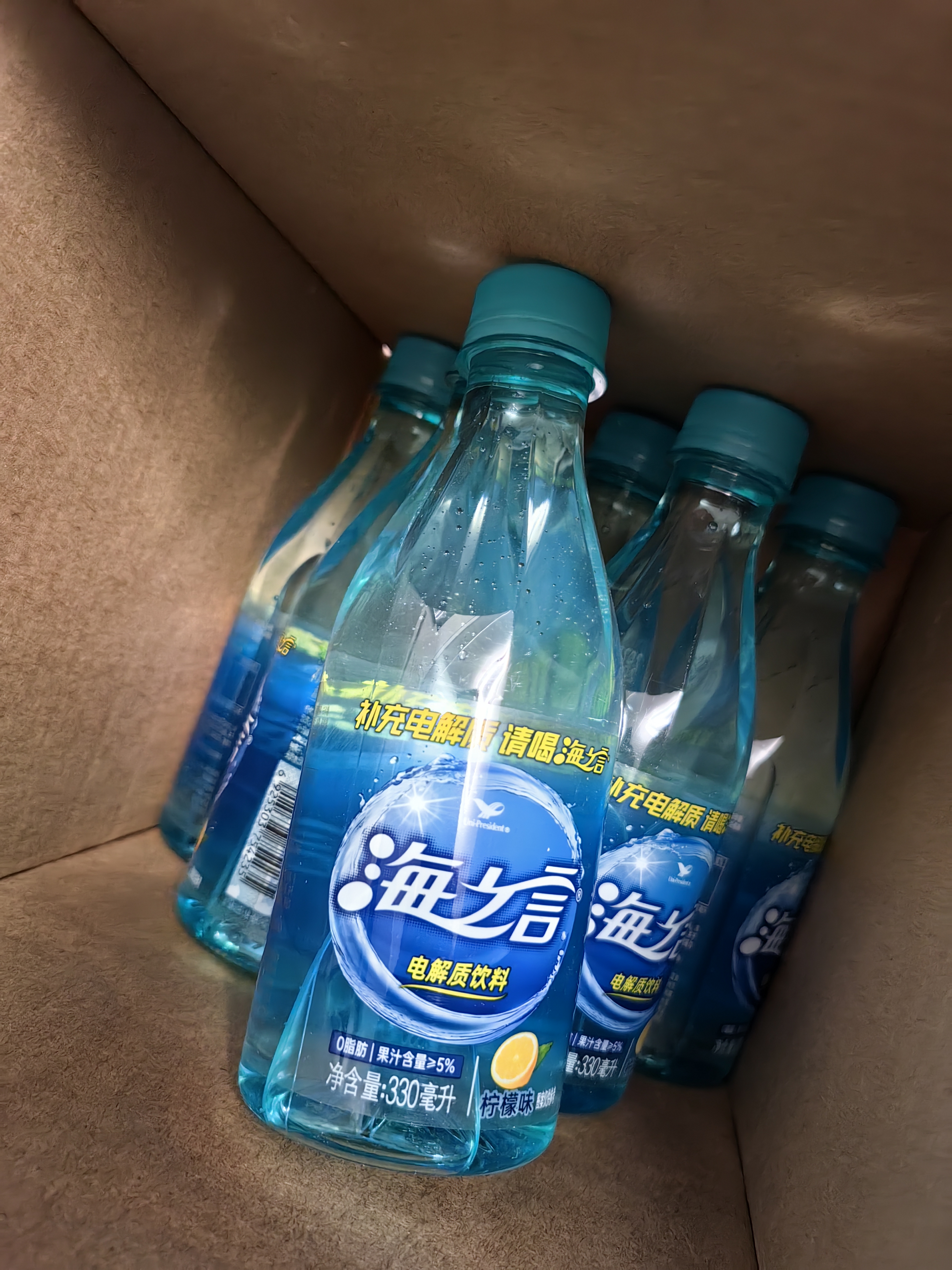 统一（President）海之言 电解质饮料柠檬口味 运动饮料 330ml*12瓶 实拍图