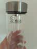 希诺玻璃杯单层加厚大容量家用办公泡茶杯子男车载水杯XN-6016L 400mL 实拍图