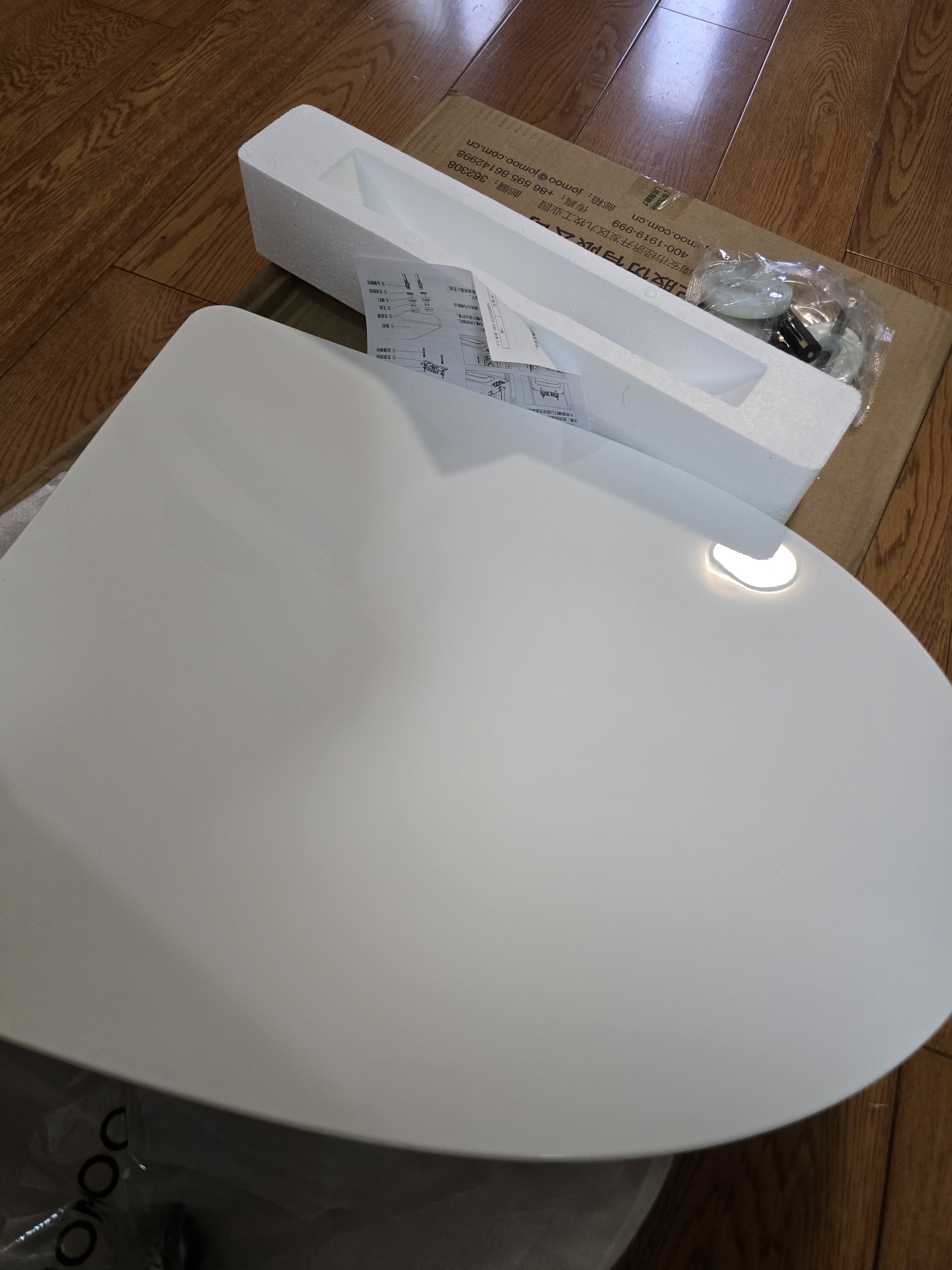 九牧（JOMOO）马桶盖板通用纤薄普通马桶圈缓降快拆盖板坐便器配件 V型款 97166 实拍图