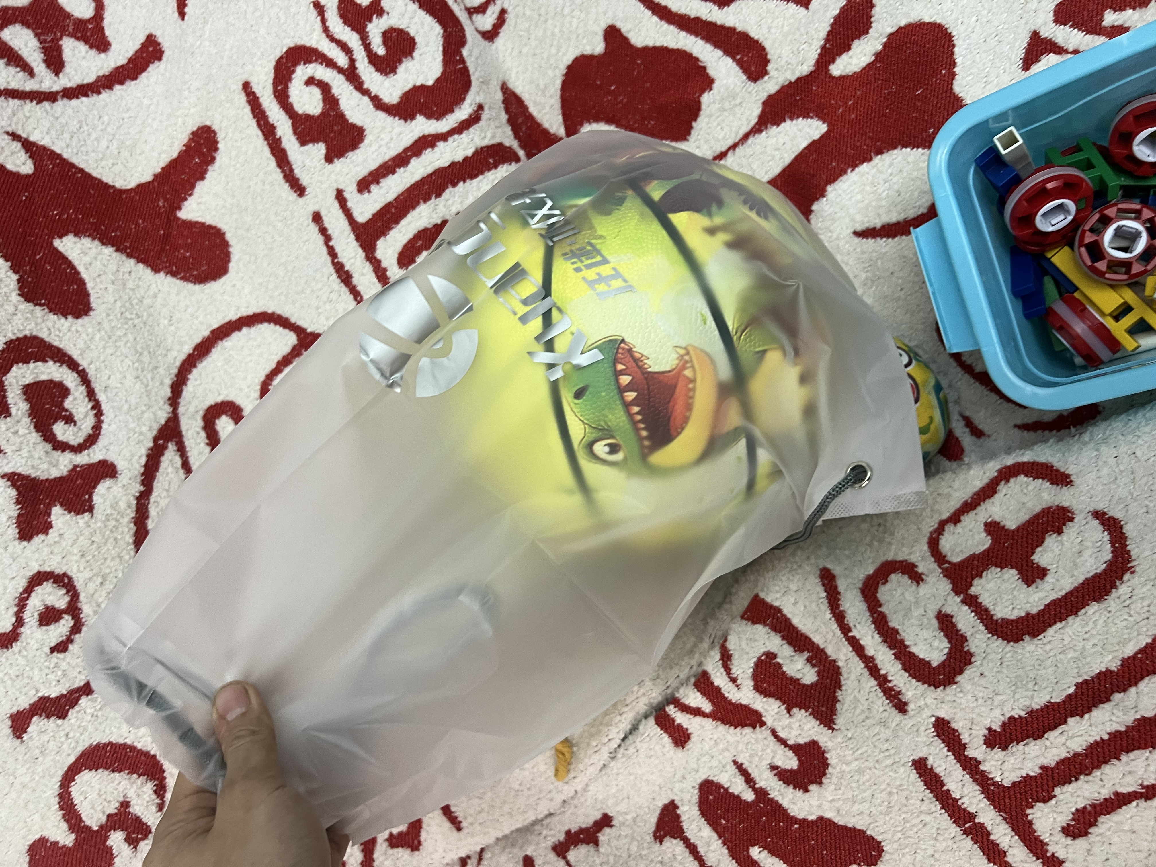 狂迷（kuangmi）篮球儿童恐龙4号PU耐磨防滑小学生青少年男女礼物训练比赛球 实拍图
