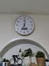 康巴丝（Compas）挂钟客厅钟表 简约办公教室石英钟表挂墙时钟卧室挂表 金色开学季 实拍图