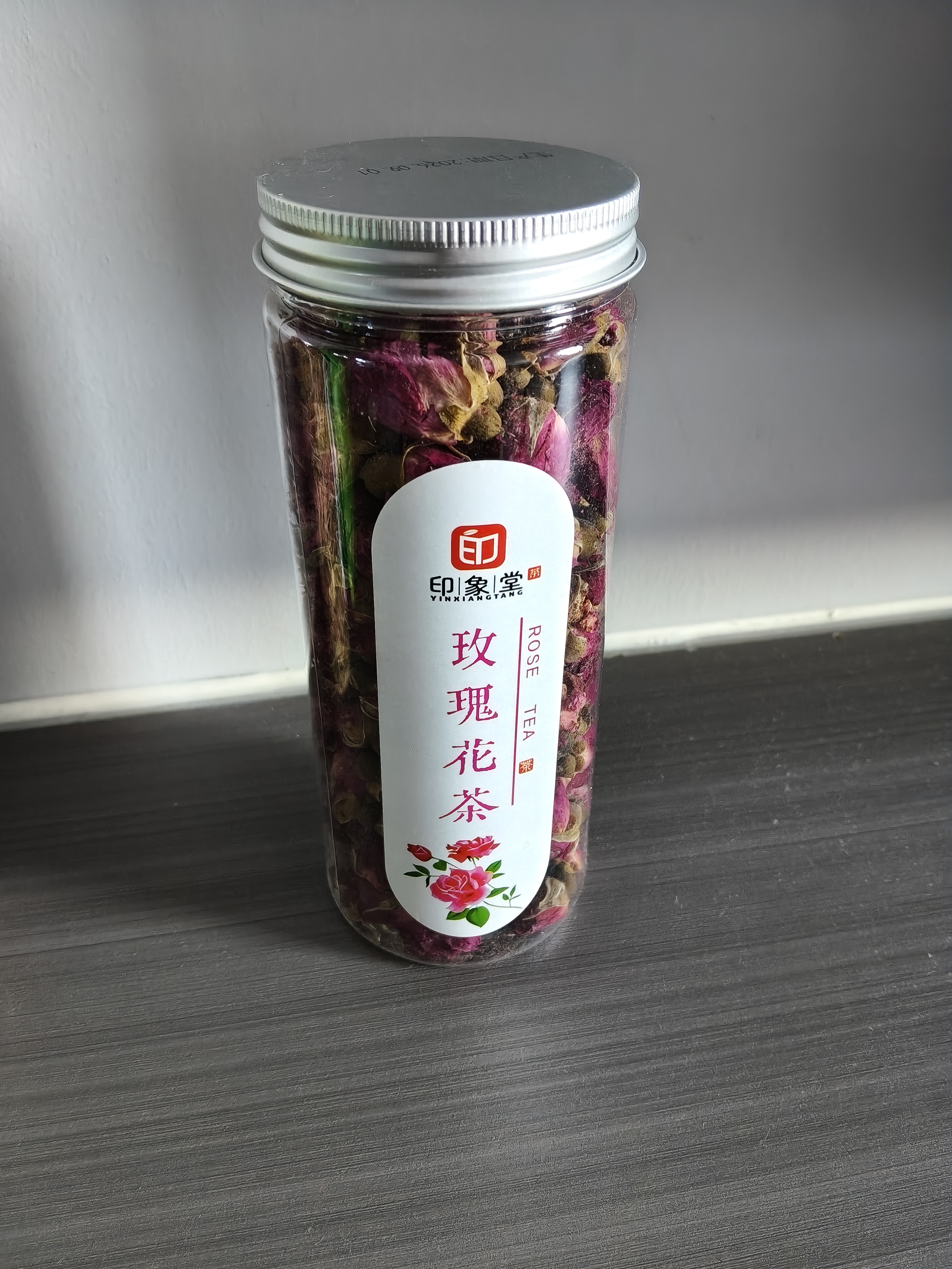 印象堂 茶叶花草茶 玫瑰花茶干玫瑰大朵 平阴原产散装70g罐装养生茶 实拍图