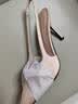CHARLES&KEITH缎面蝴蝶结尖头高跟凉鞋女生日礼物送女友CK1-60361556 Light Pink浅粉色 36 实拍图