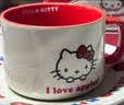 名创优品（MINISO）Hello Kitty苹果马克杯带碟陶瓷杯200mL女生学生杯子可爱水杯 实拍图