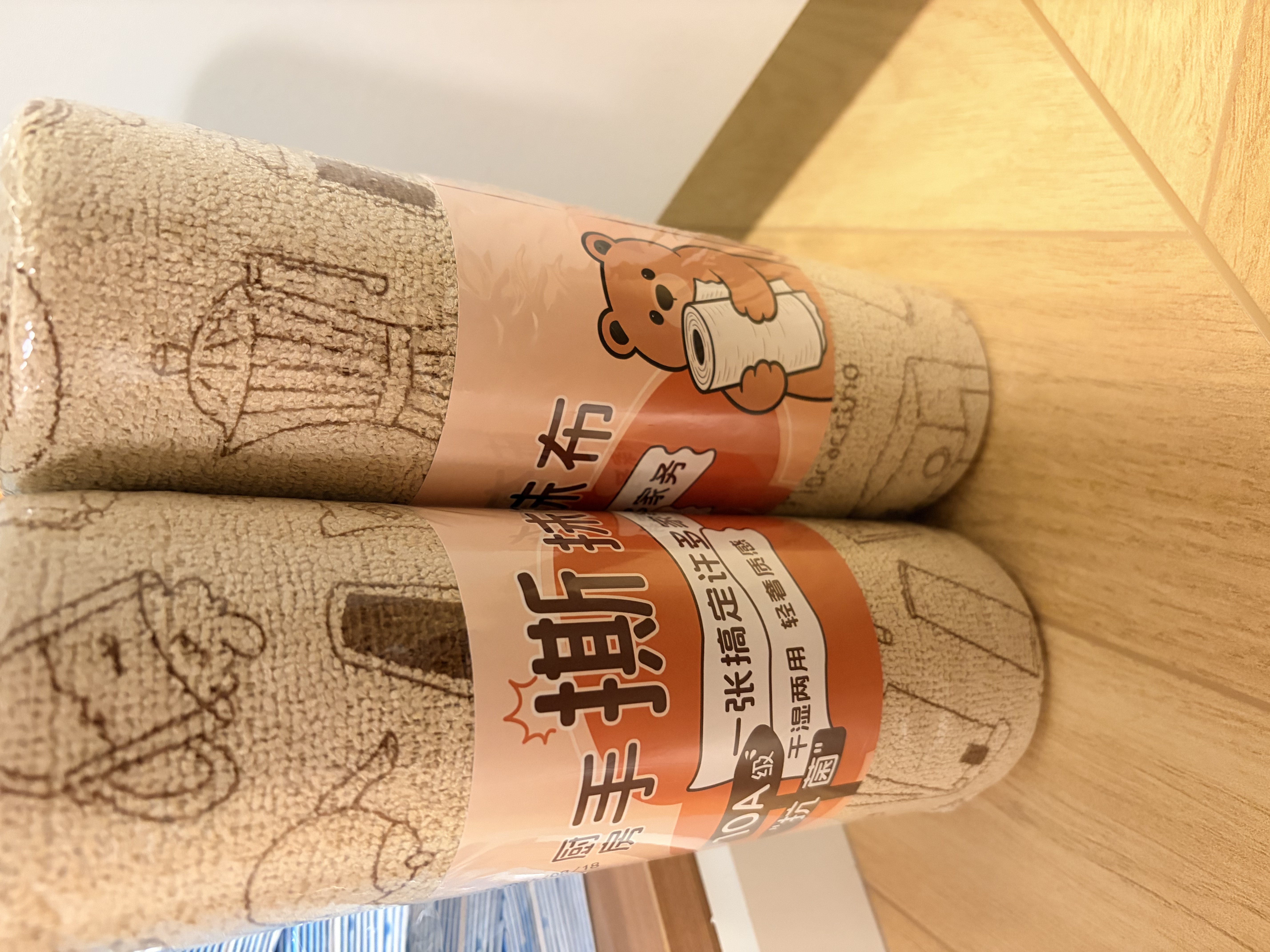 妙然10A抗菌手撕抹布2卷40片撕撕乐抹布洗碗布厨房洗碗巾清洁百洁布 实拍图