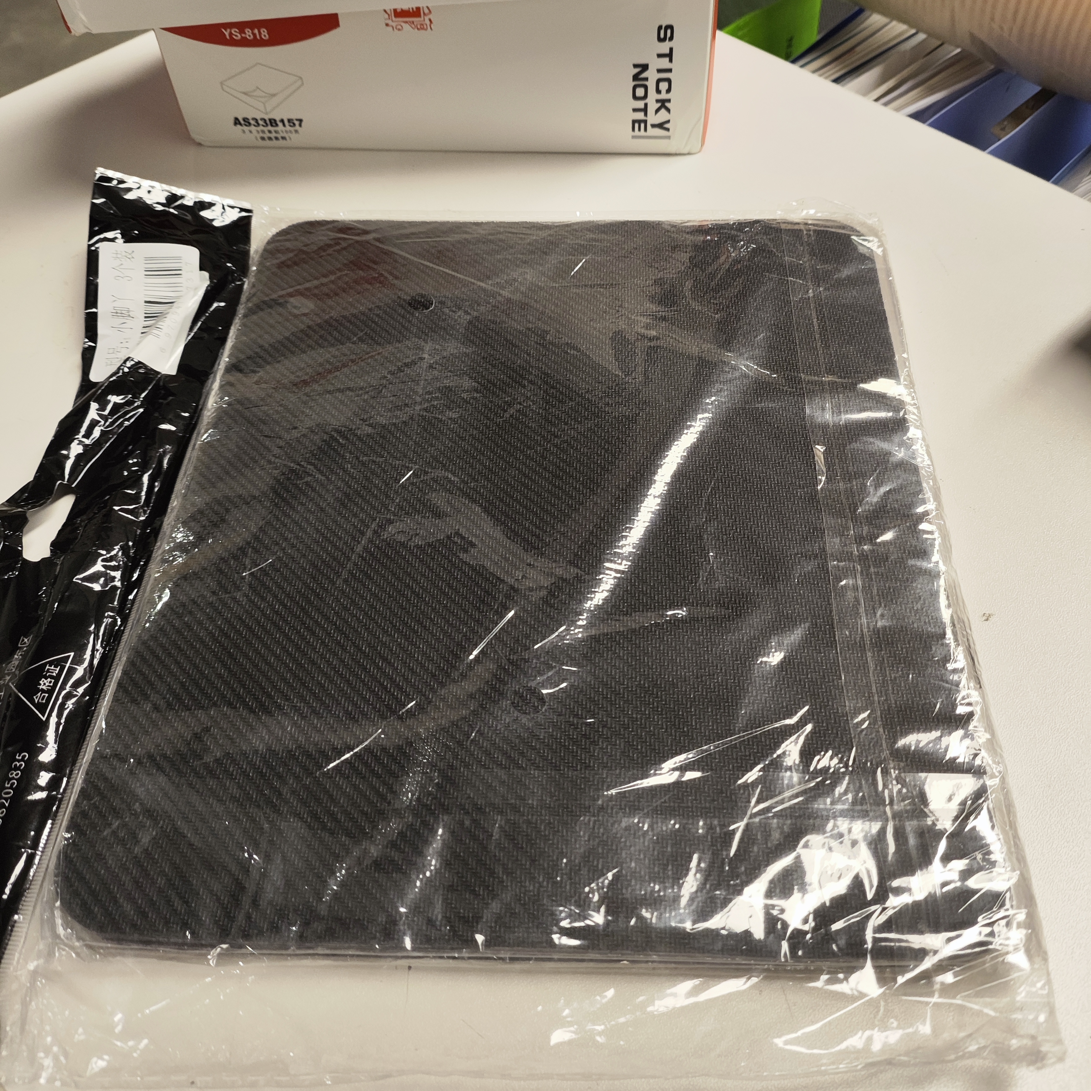 宜适酷（EXCO）4片装办公鼠标垫小号快捷键盘游戏迷你便携自用品笔记本电脑桌营电竞垫子中号批发滑纯黑0276 实拍图
