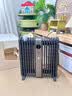 美的（Midea）【双擎速热】电油汀取暖器家用电热电暖器 APP智能遥控电暖气 加湿烤火炉 14片加宽暖气片HYX22TR1 实拍图