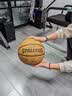 斯伯丁（SPALDING）篮球飞行员06十字型防尘吸湿皮料室内外通用7号成人青少年77-739Y 实拍图