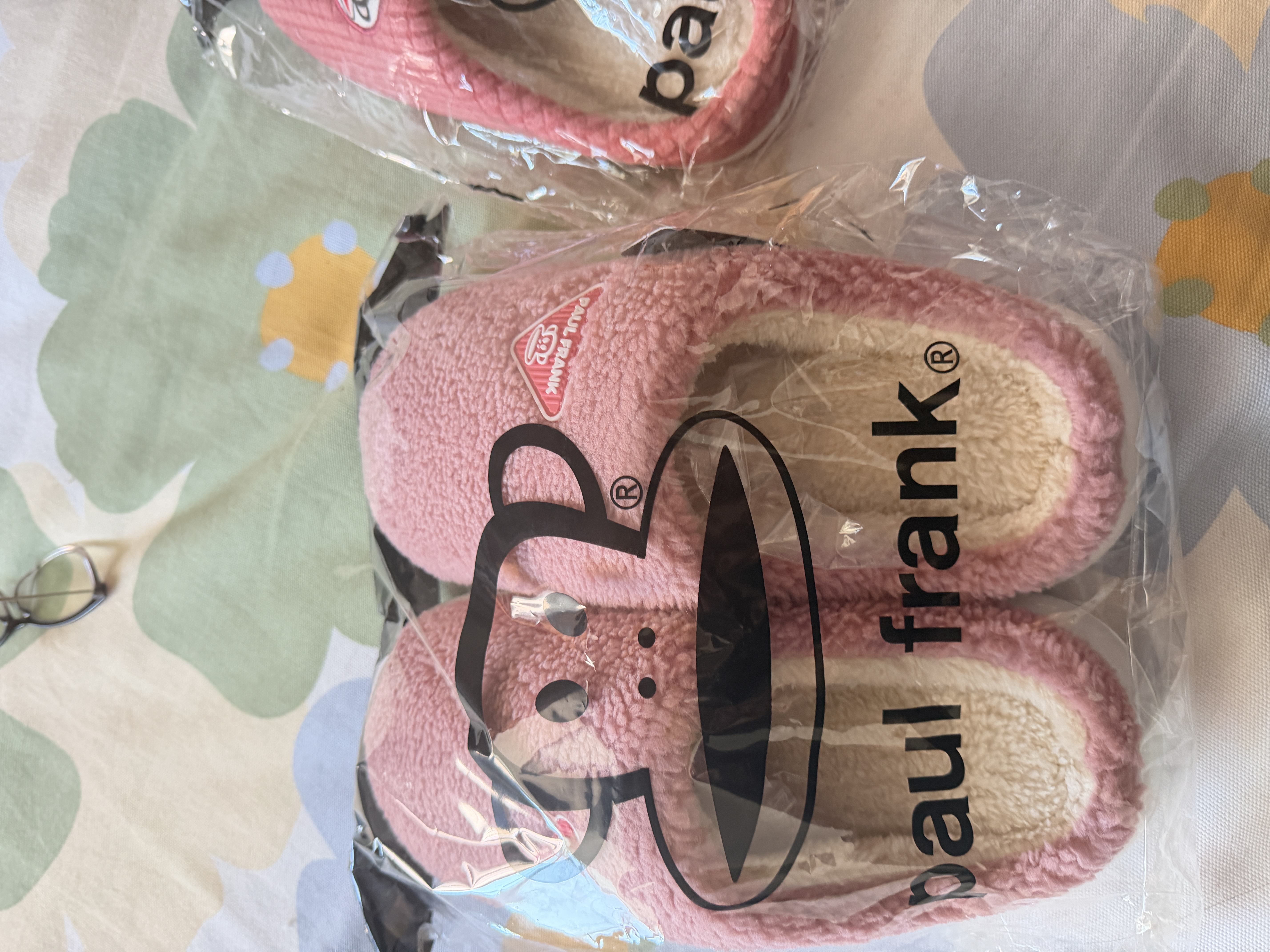 大嘴猴（paul frank）棉拖鞋女秋冬情侣时尚家居厚底毛绒保暖棉鞋男PF806 实拍图