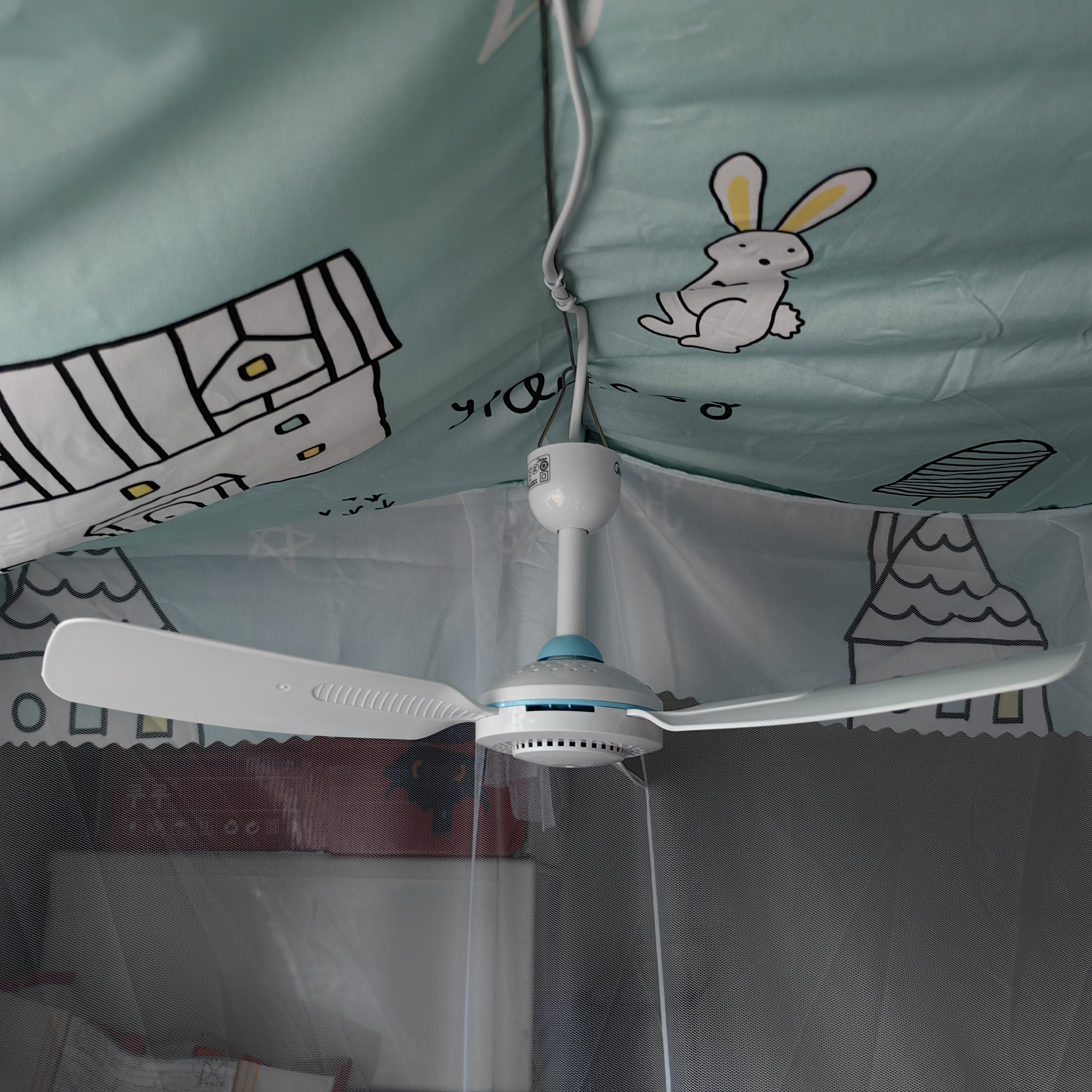 美的（Midea） 小吊扇小型电风扇蚊帐扇家用学生宿舍风扇床上风扇轻音电风扇吊式小电扇 FC45-EB 机械旗舰款 实拍图
