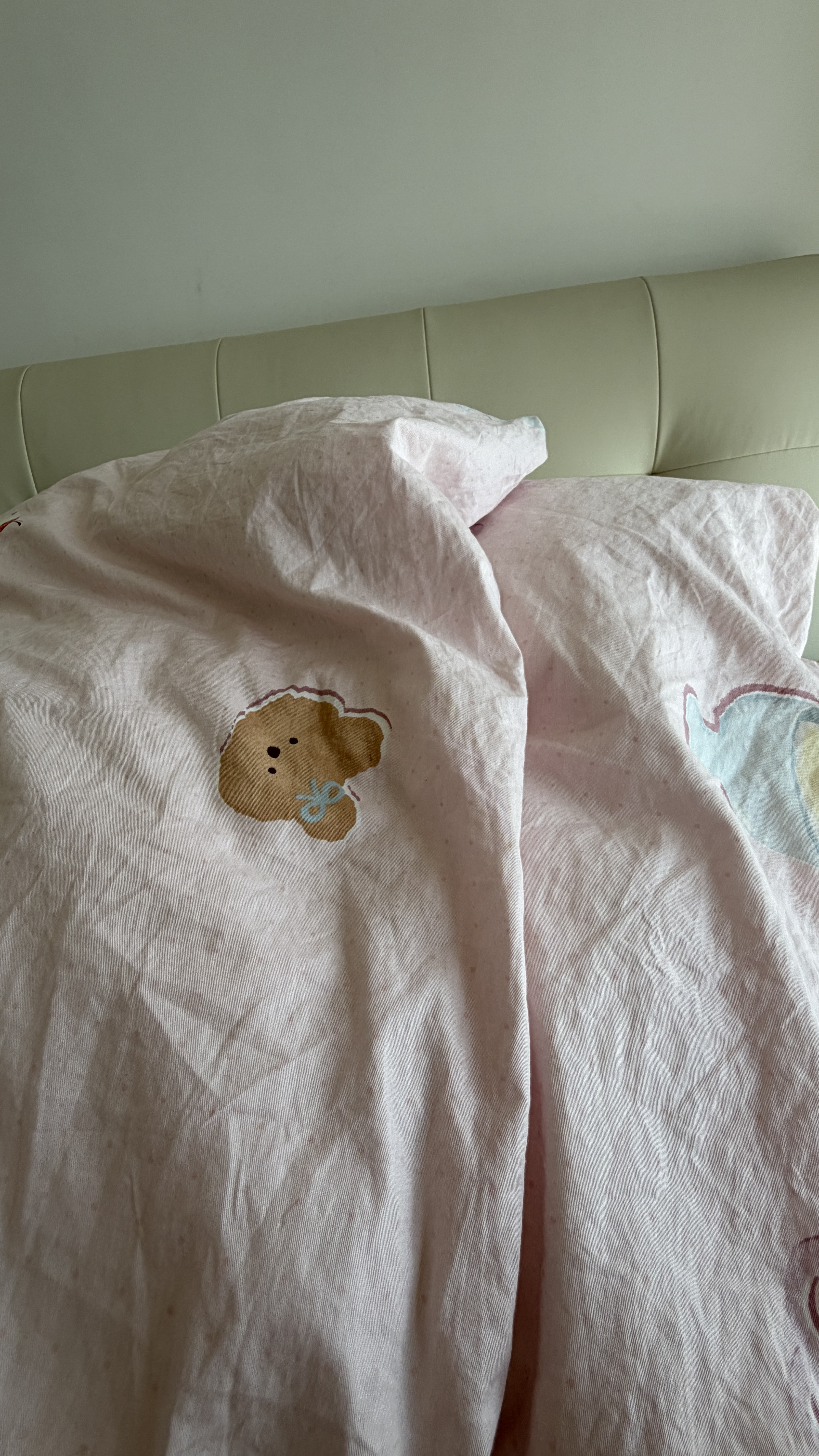LOVO罗莱家纺 全棉四件套100%纯棉床单被套双人床上用品220*240cm 粉色 实拍图