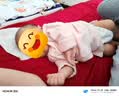贝瑞加（Babyprints）婴儿连体衣2件装男女宝宝纯棉哈衣新生儿护肚内衣婴儿满月服 粉59 实拍图