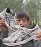 亚瑟士ASICS男鞋透气跑鞋运动鞋缓震舒适跑步鞋 GEL-CONTEND 4 白色/银色 41.5 实拍图
