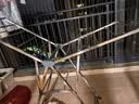京东京造落地晾衣架 折叠挂衣架加厚不锈钢翼型 3档高度调节晾被 实拍图
