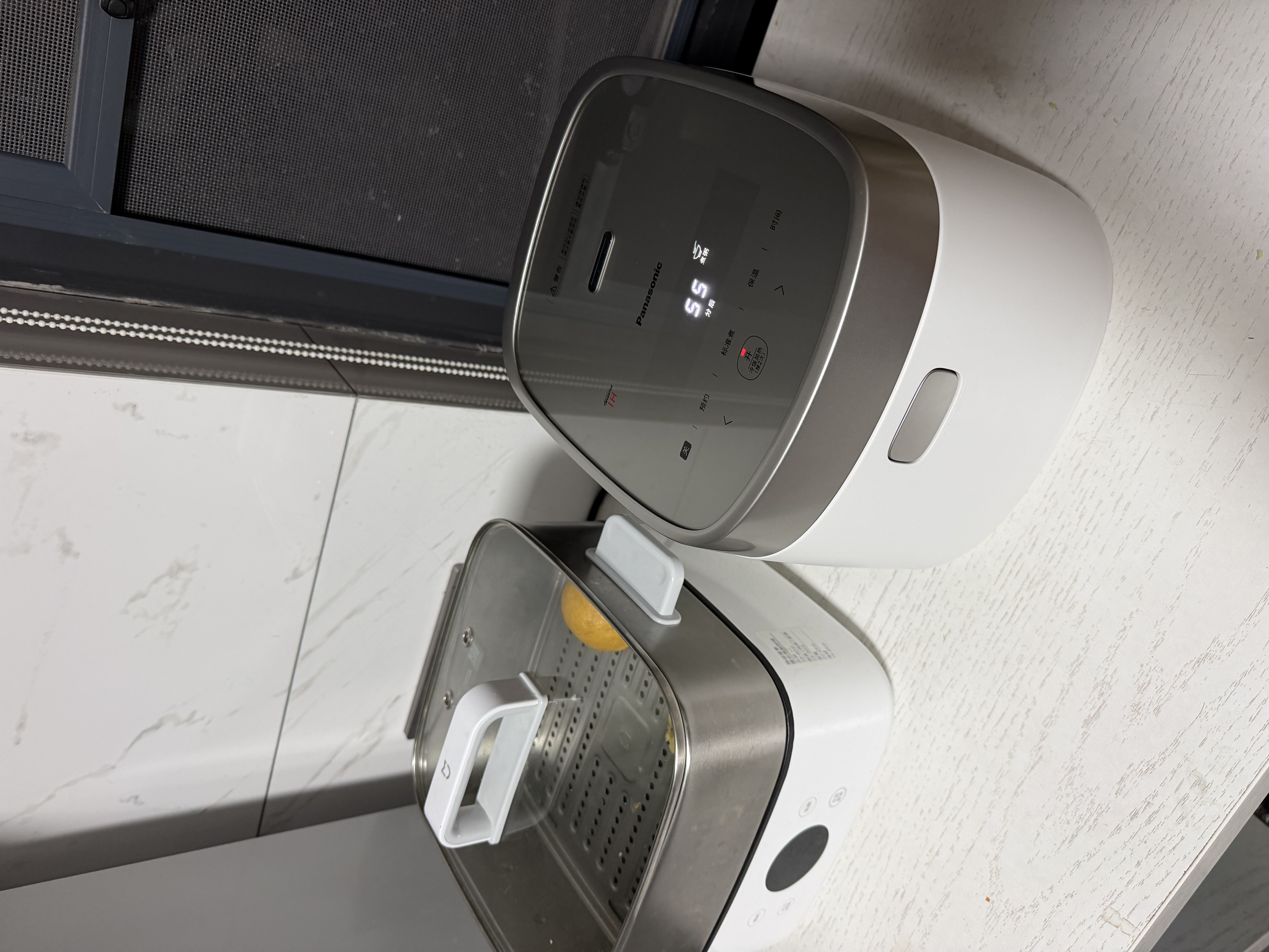 松下（Panasonic）【国家补贴】饭光光2.0电饭煲0涂层内胆不粘锅IH加热家用不锈钢无涂层电饭锅4-5人4升SR-HNS152-W 实拍图