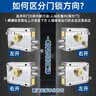 虎顿（HOTUN）防盗门锁外装门锁老式门锁铁门锁木门锁室内外门锁9698左开 实拍图