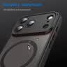 卡莱澳【肤感磁吸】适用iPhone17/18pro手机壳 苹果17/18pro保护套 无线充电磨砂防摔软边保护套 黑色 实拍图