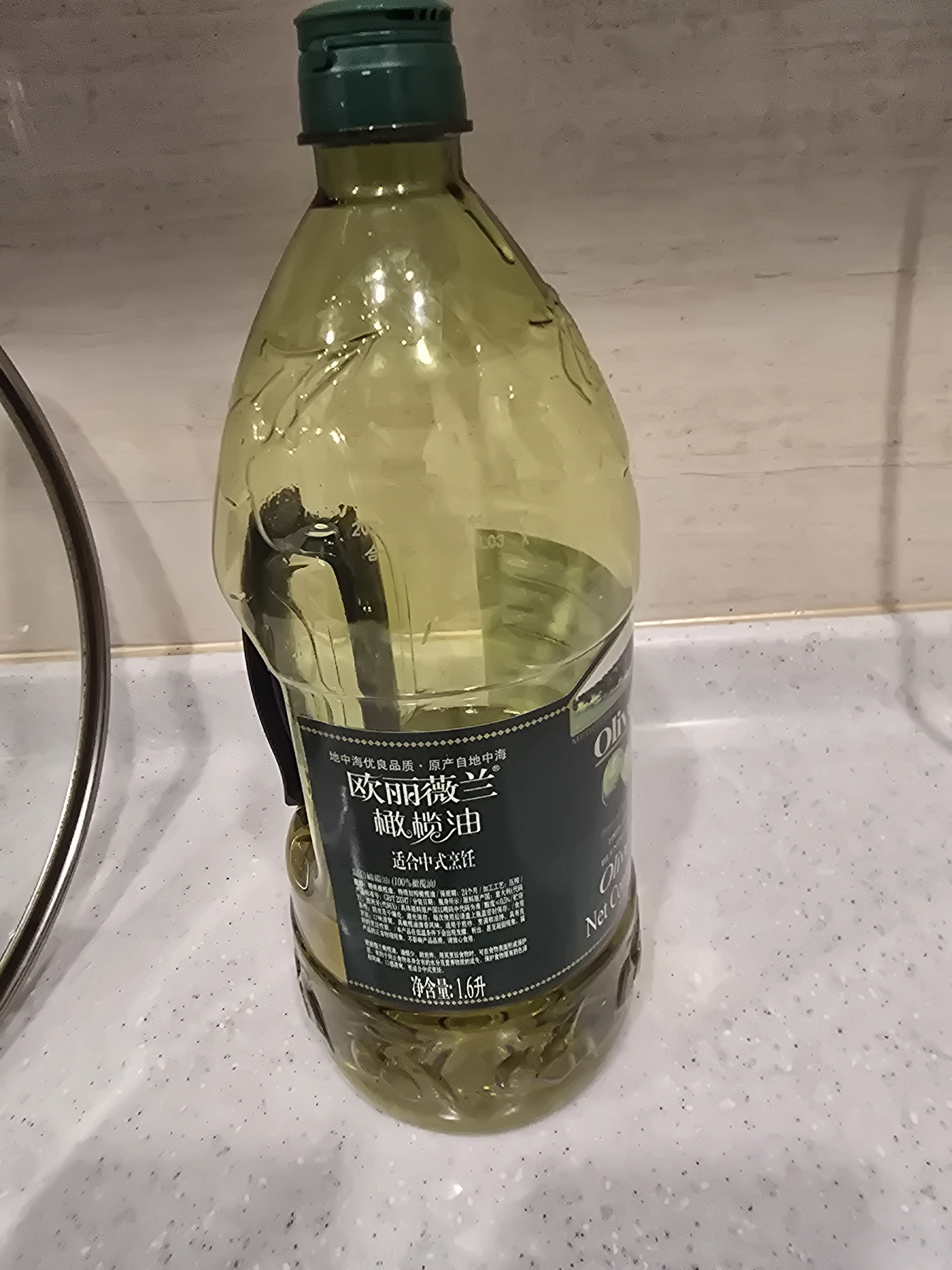 欧丽薇兰Olivoila【保真橄榄油】食用油 压榨 纯正 中餐专用橄榄油1.6L 实拍图