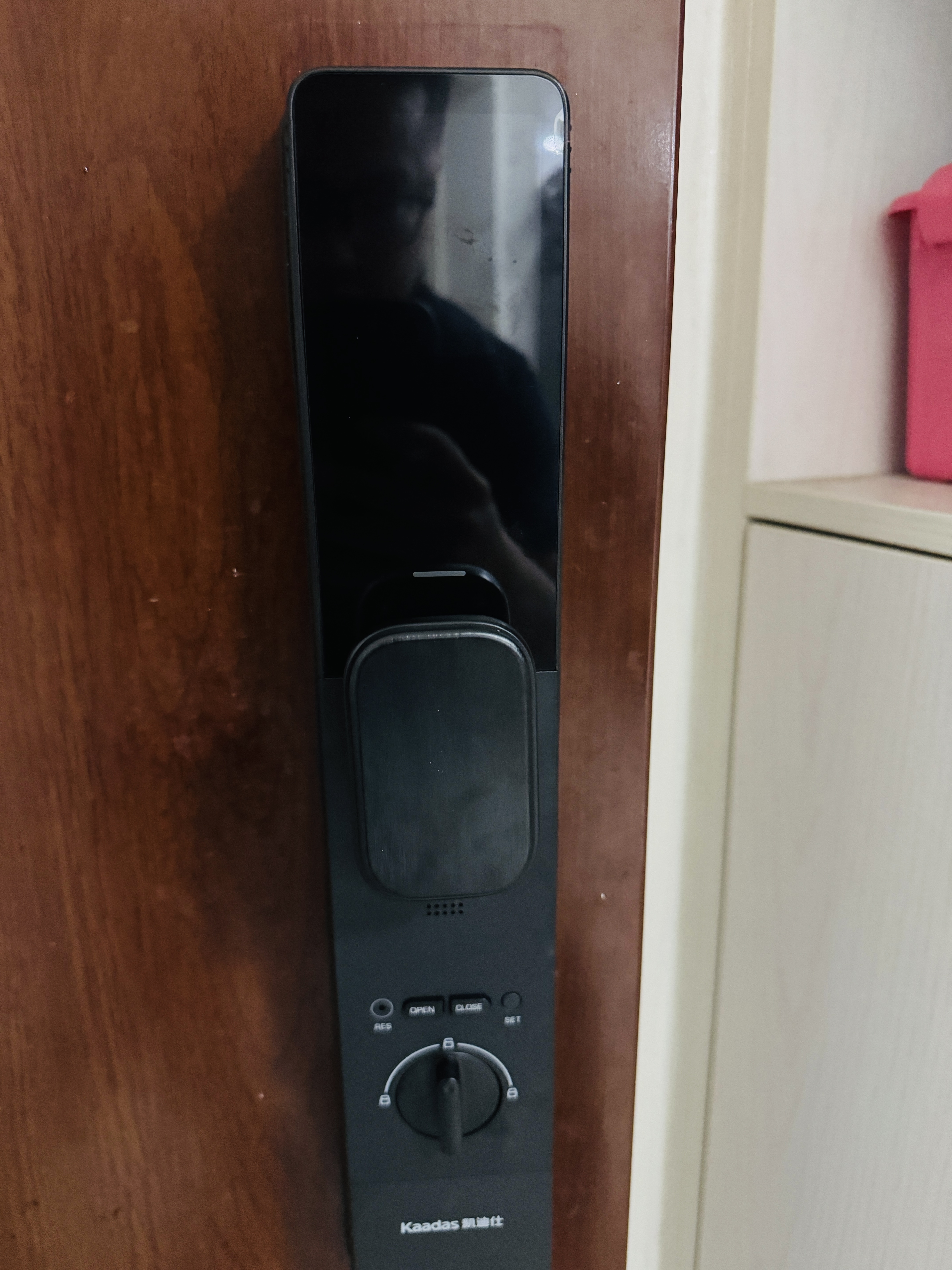 凯迪仕（KAADAS）智能门锁 双摄人脸识别可视猫眼大屏指纹锁 P30 Pro Max双摄AI版 实拍图