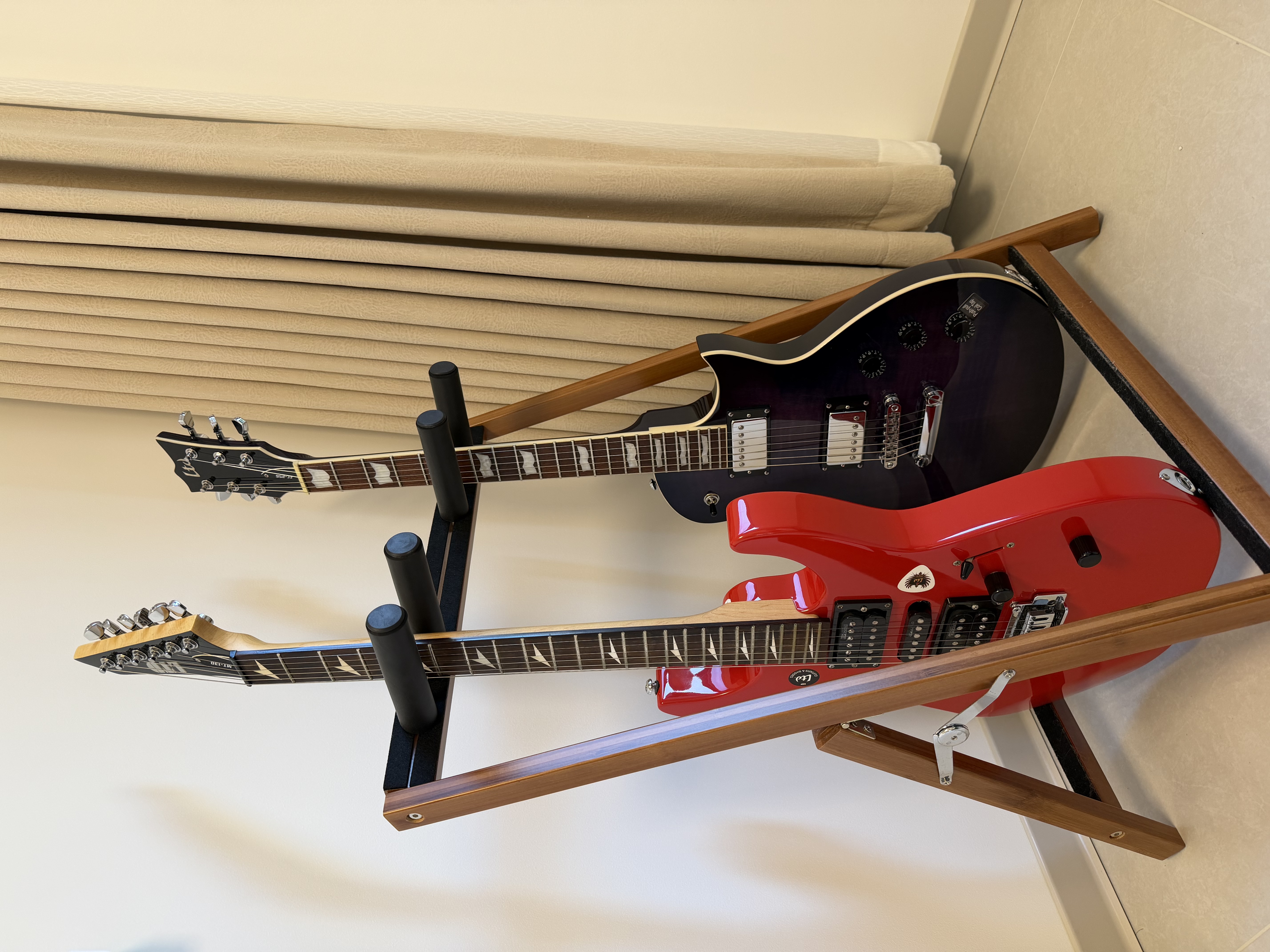 LTD ESP LTD170/200/256/230电吉他单双摇固定琴桥套装专业初学吉他 LEC256透明紫色渐变【固定琴桥】 实拍图