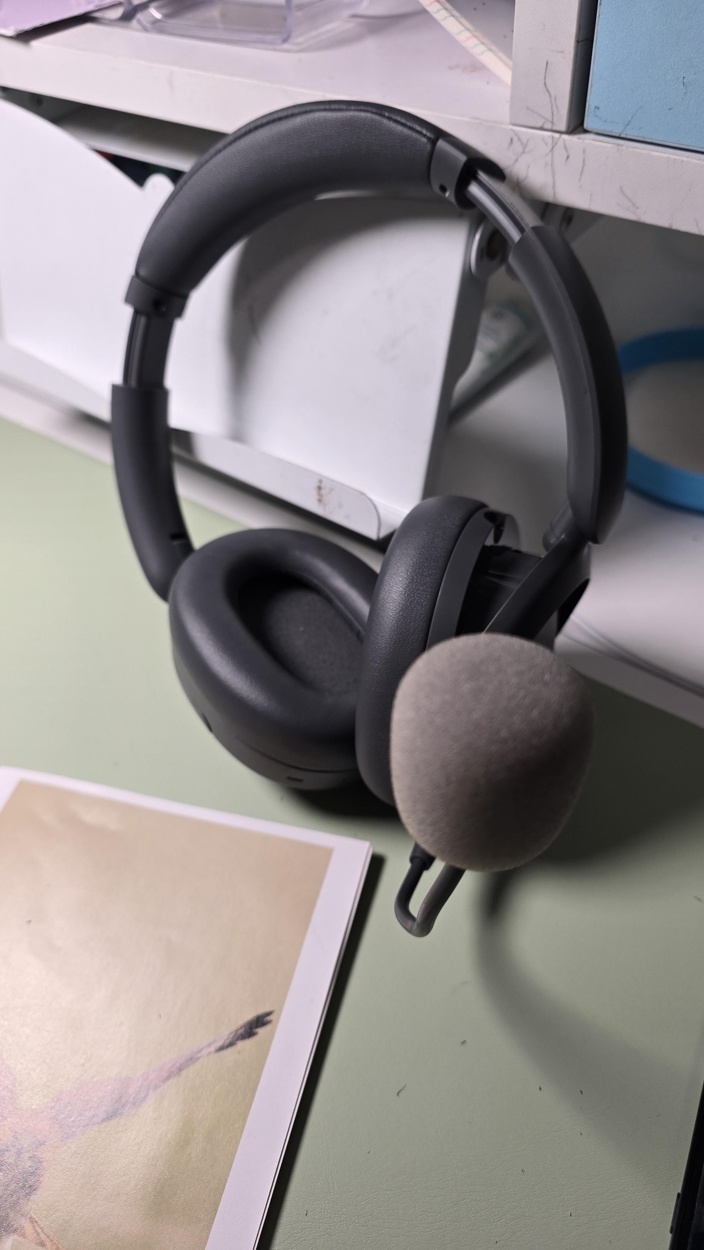 漫步者（EDIFIER）【2026年新品】K750W NC 头戴式降噪耳返蓝牙耳机 智能学习耳机 AI翻译 英语诵读背书神器 雅典灰 实拍图