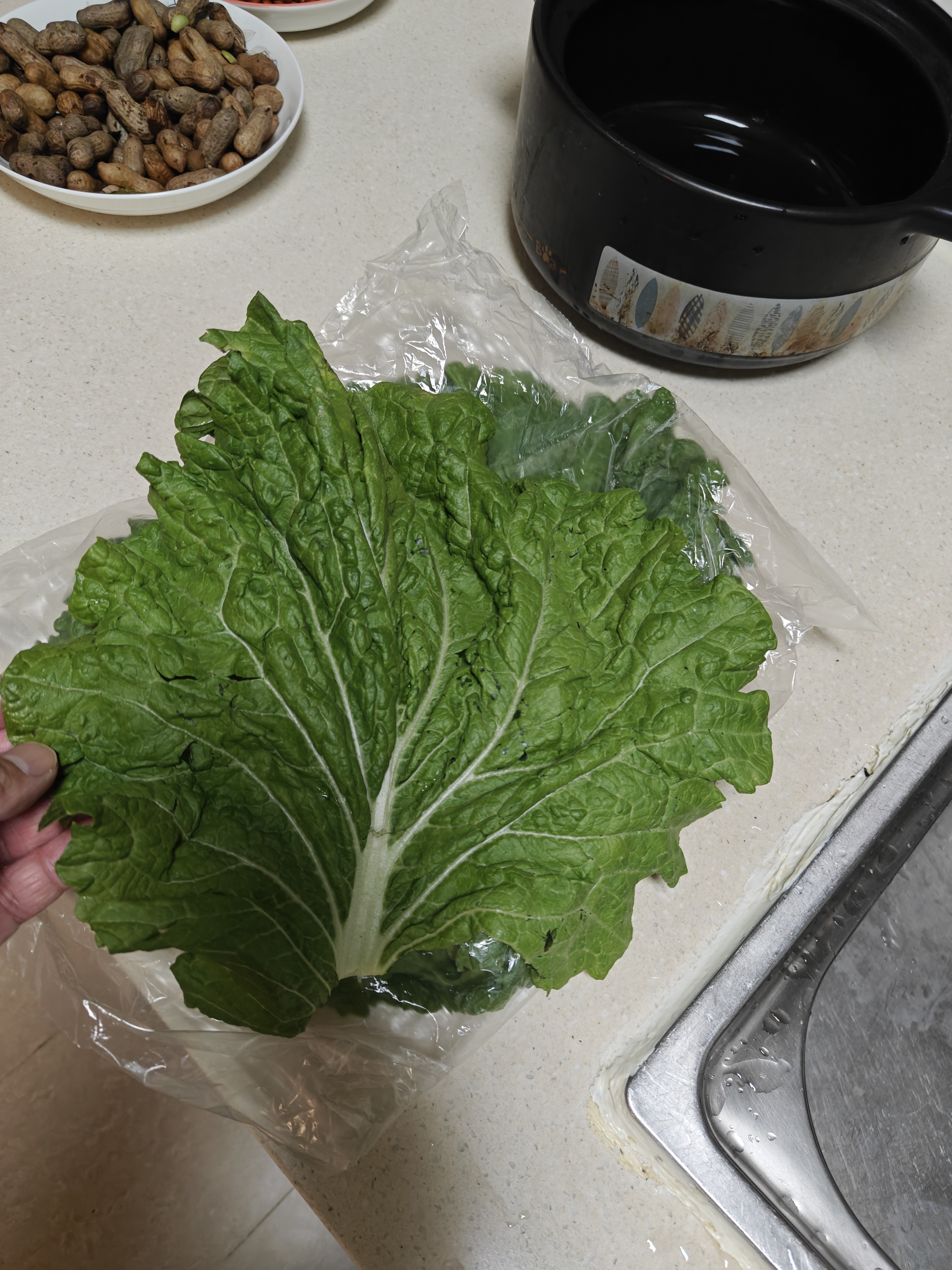 良知农哥【顺丰/JD】东北新鲜白菜叶饭包大白菜叶子打包 新鲜蔬菜 20片菜叶+酱 【顺丰/JD陆运】 实拍图