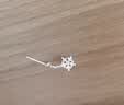 BJYLS999纯银针雪花耳钉女养耳洞流苏耳线足银针耳环2026轻奢高级耳饰 【999足银耳链】雪花耳线一对 实拍图