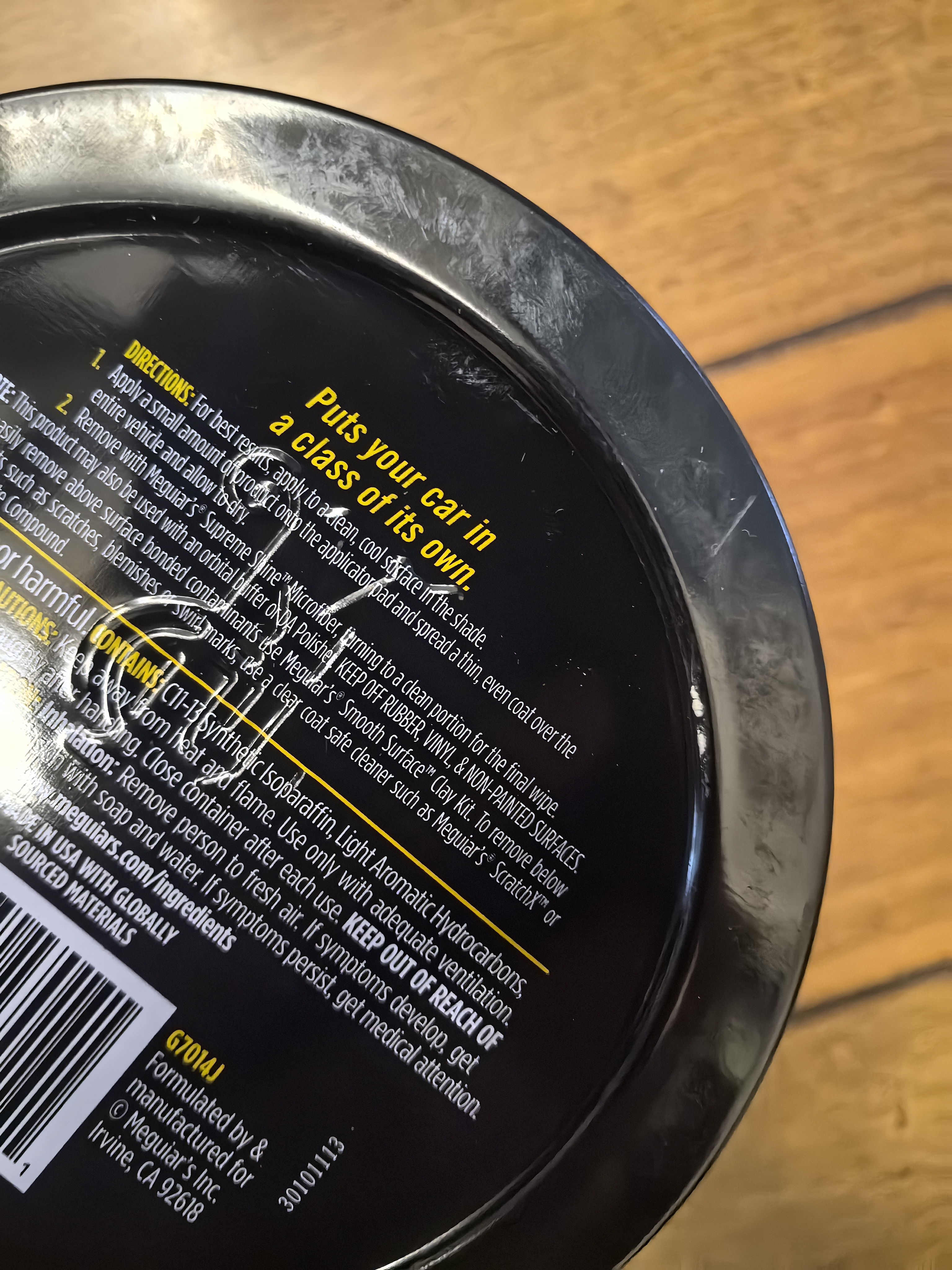 美光（Meguiar's）金装棕榈蜡311g美国原装进口汽车养护蜡上光抛光去污划痕修复 实拍图