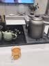 开品 全自动底部上水感应续水电热水壶 家用办公自动保温电茶炉 可嵌入式茶具套装玻璃烧水壶茶桌一体 1.5L 【臻享纯钛】20X37双上水 三壶款 实拍图
