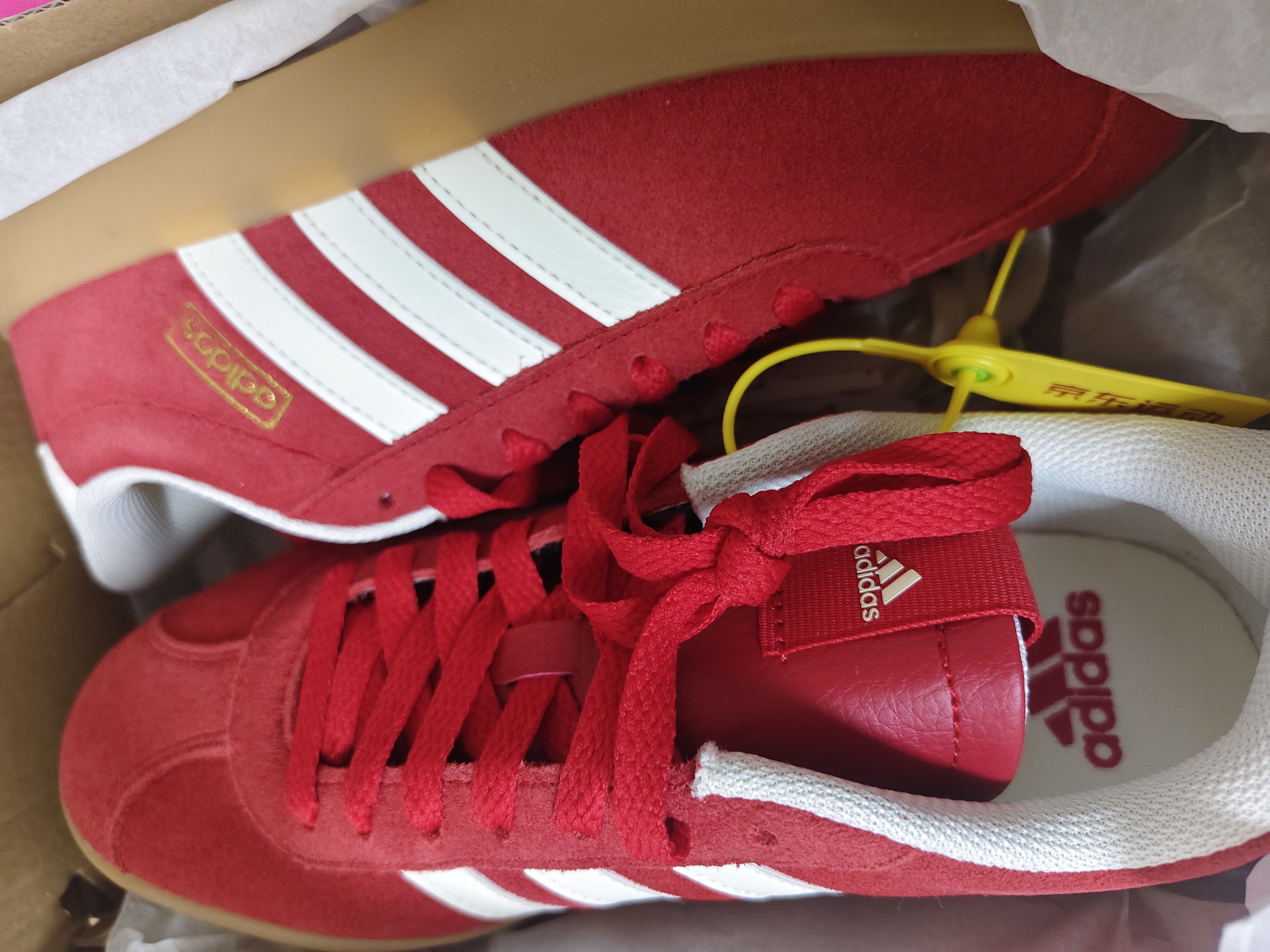 阿迪达斯(adidas)双11男女运动型格VL COURT3.0休闲鞋KI5079 红色38 实拍图