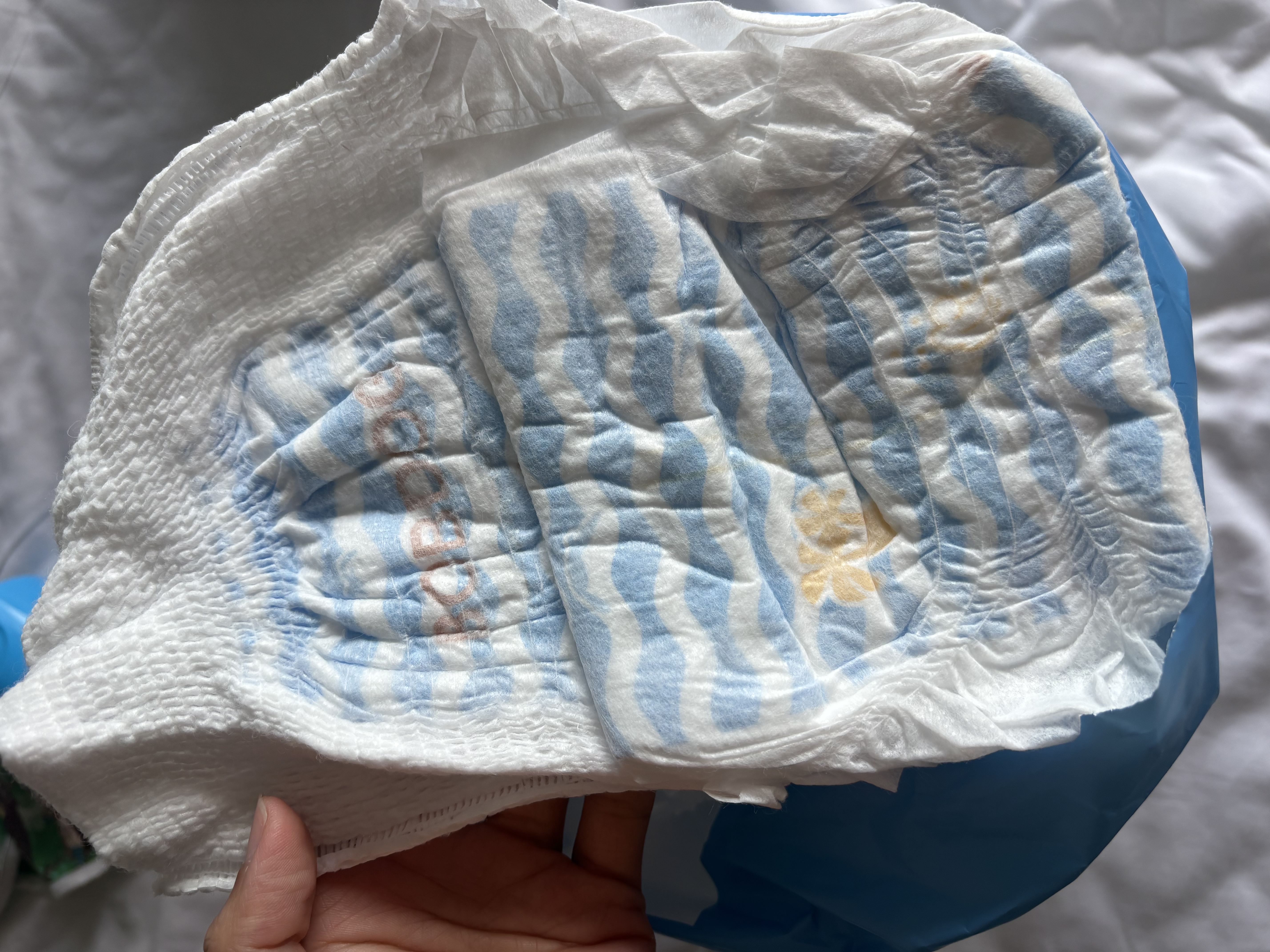 巴布豆（BOBDOG）【未检出甲酰胺】小波浪拉拉裤XXXL48片超薄婴儿尿不湿透气 实拍图
