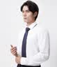阿玛尼（ARMANI）男士经典桑蚕丝商务正装领带 深蓝色 340075 CC113 00036 实拍图