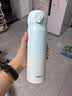 膳魔师（THERMOS）保温杯316L不锈钢大容量水杯儿童男女情侣杯子生日礼物团购 【新色】梦幻粉紫 500ml 实拍图