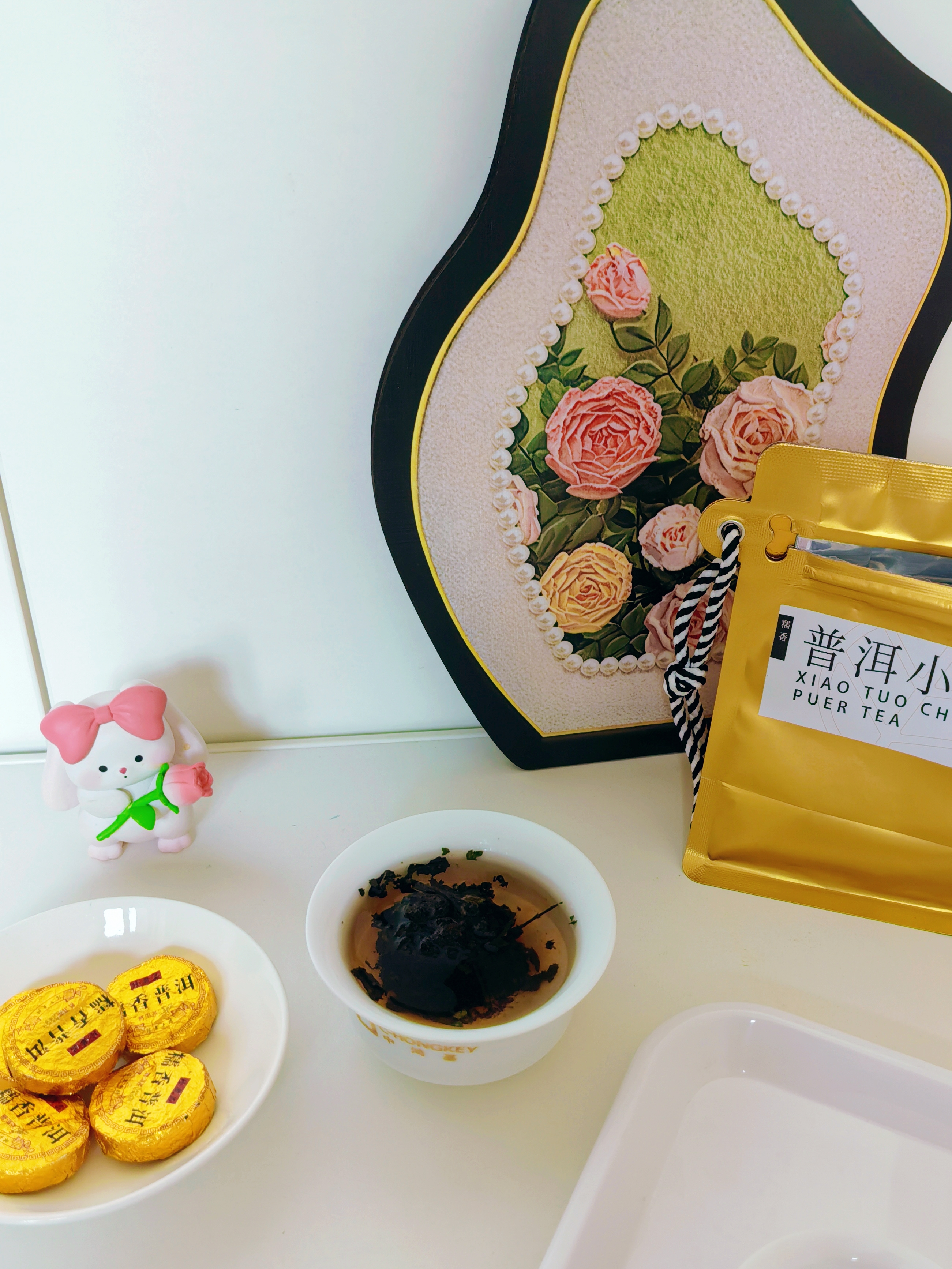 七春小沱茶250g金砖普洱熟茶糯香云南特产古树口粮茶饼便携自饮礼物 实拍图