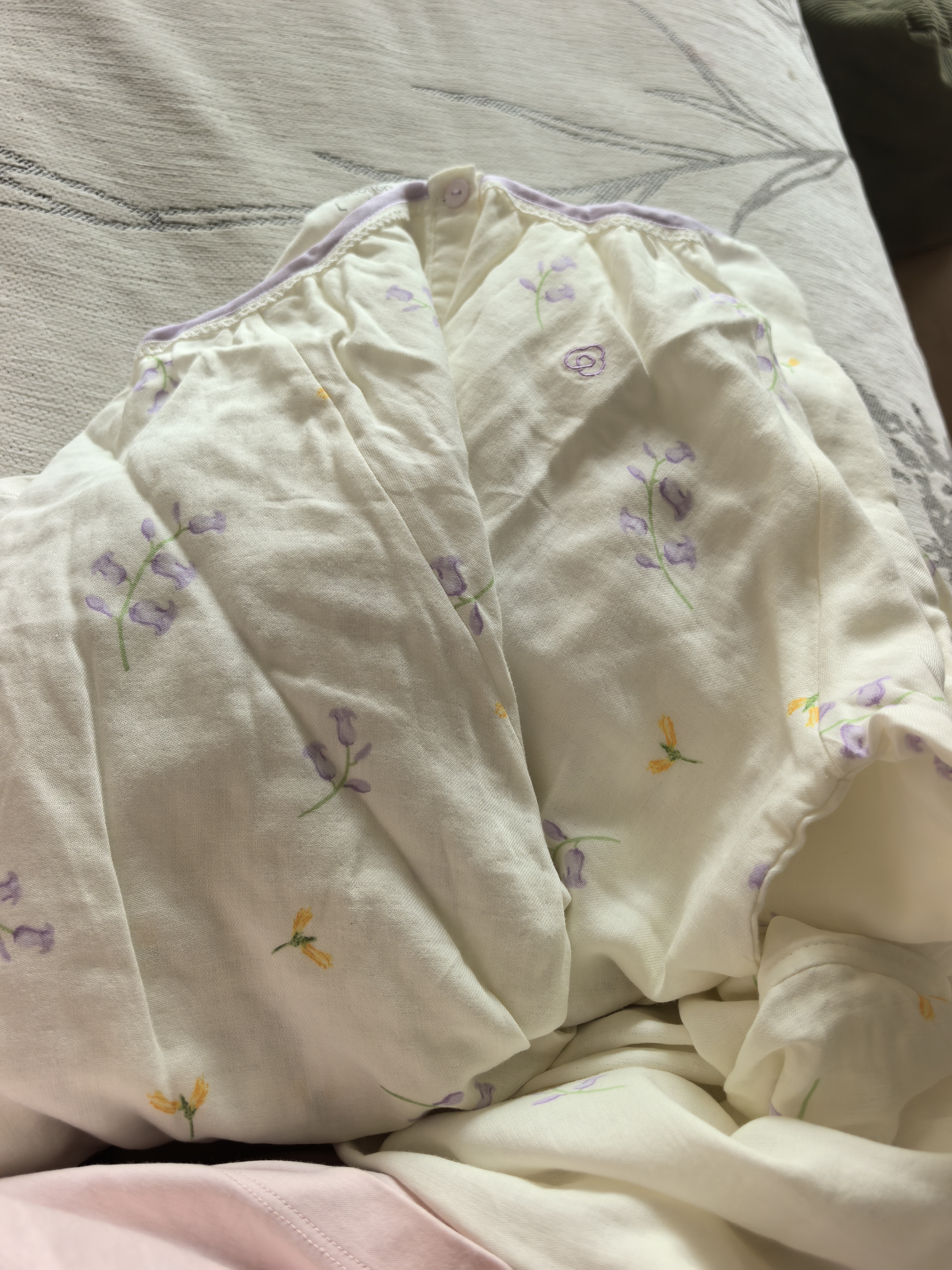 全棉时代26年春夏新品家居服【升级50支超柔双层纱布】可外穿女士睡衣套装 实拍图