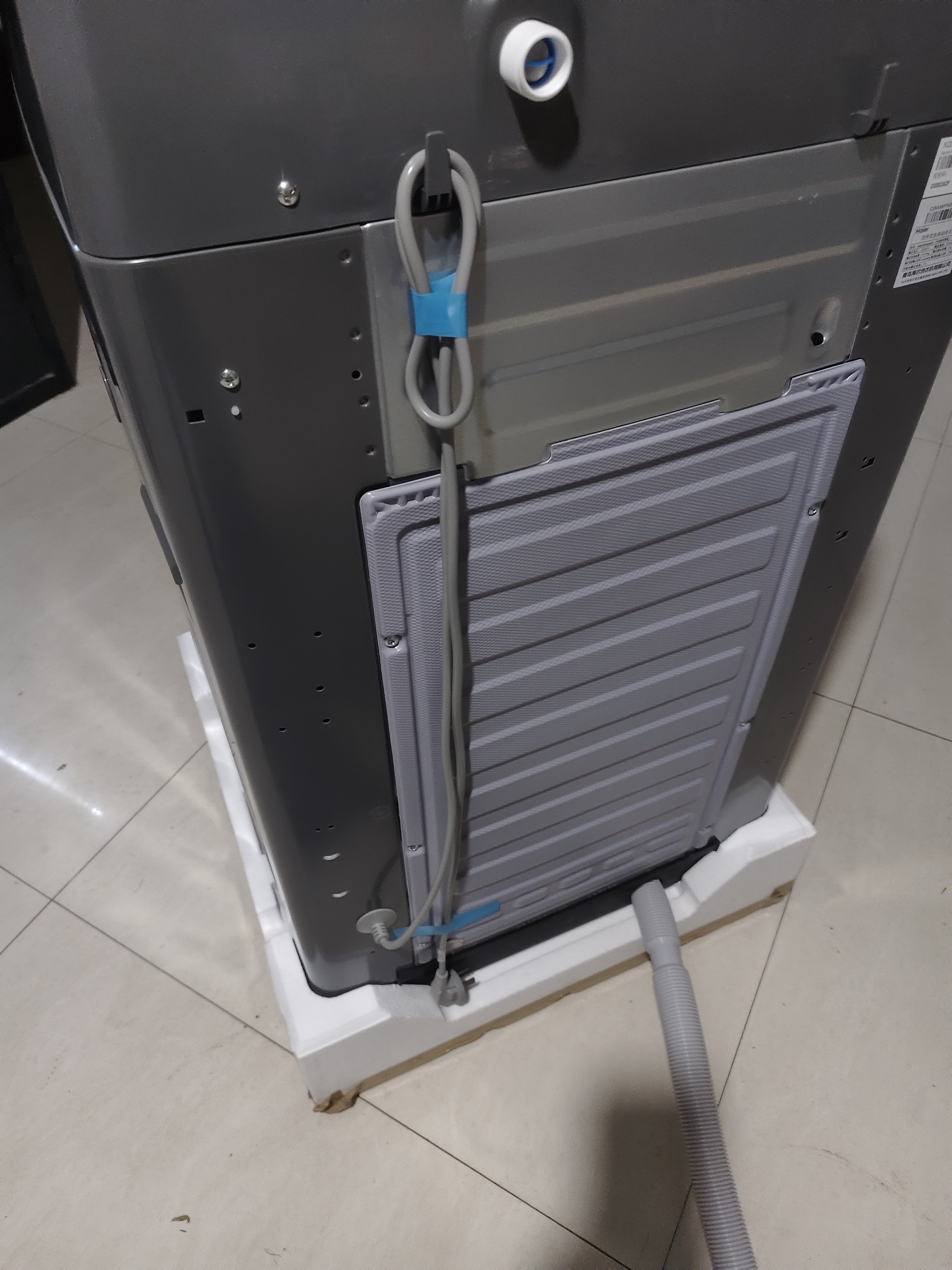 海尔（Haier）波轮洗衣机全自动 10KG 直驱变频 漩瀑洗 除菌螨 博卡灰 一级能效 家用大容量 XQB100-BZ2GD0 实拍图