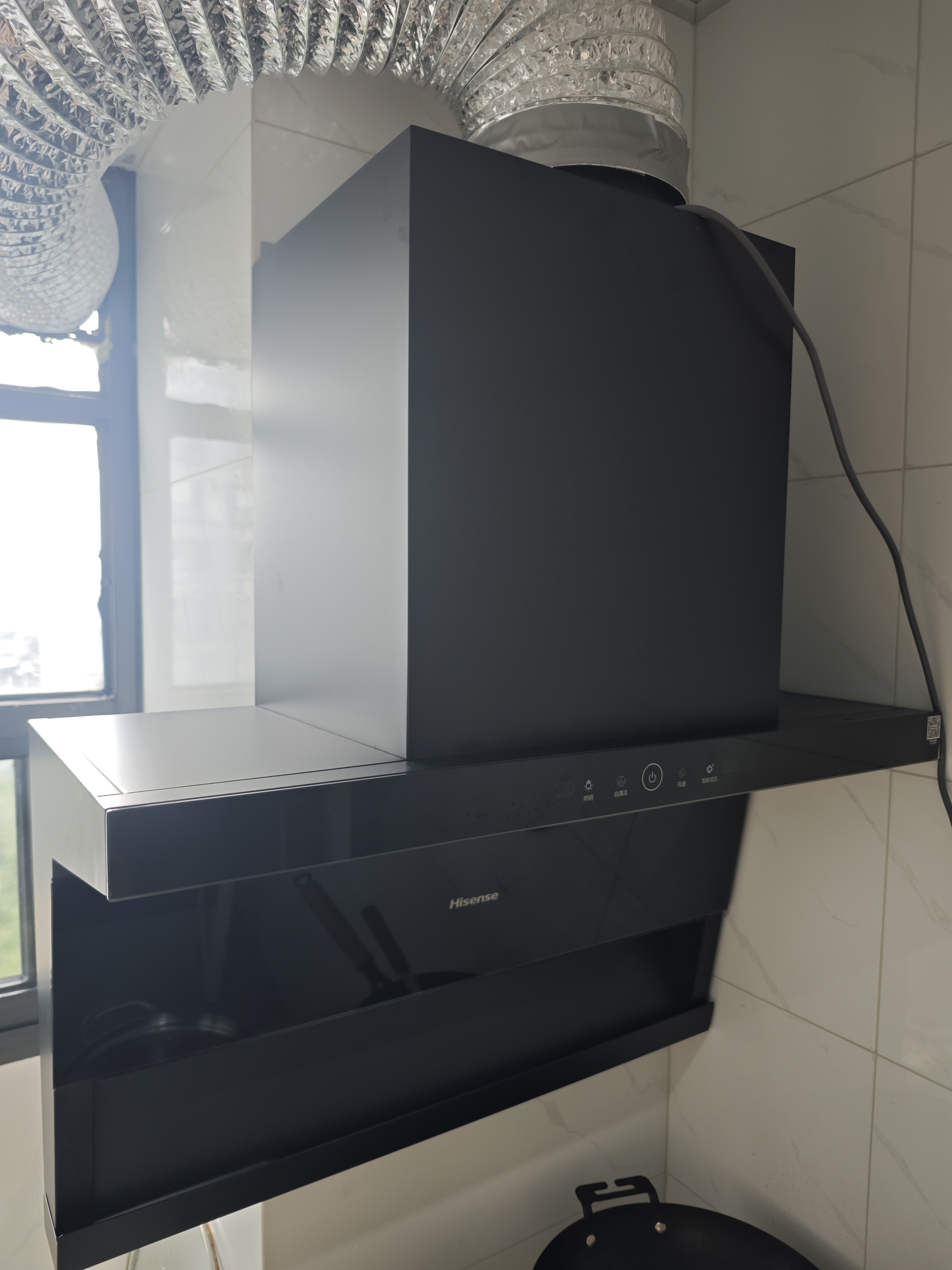 海信（Hisense）小尺寸顶侧双吸28立方大吸力国标一级家用抽排吸油烟机小户型CXW-300-E3Mini以旧换新补贴 实拍图