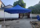 周鼎四脚摆摊专用雨棚大伞帐篷户外加厚防雨四角折叠雨伞伸缩式遮阳棚 蓝色 加厚 3*3自动架【3.3cm方管 保修3年】 实拍图