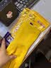 帮手仕 加厚牛筋乳胶手套10双 防水耐磨刷碗洗衣服橡胶皮厨房卫生家务清洁劳保 小号 实拍图