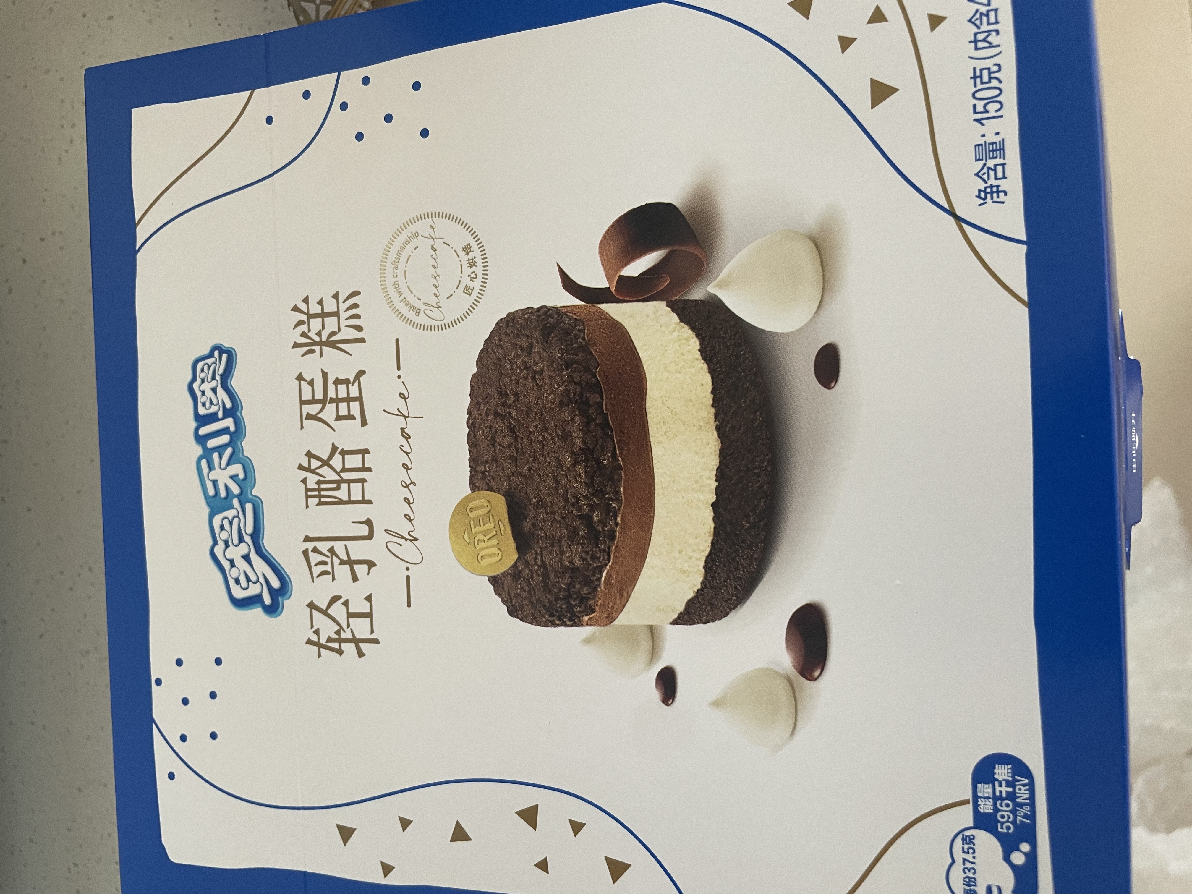 奥利奥（Oreo）轻乳酪蛋糕150g 4枚 半熟芝士 实拍图