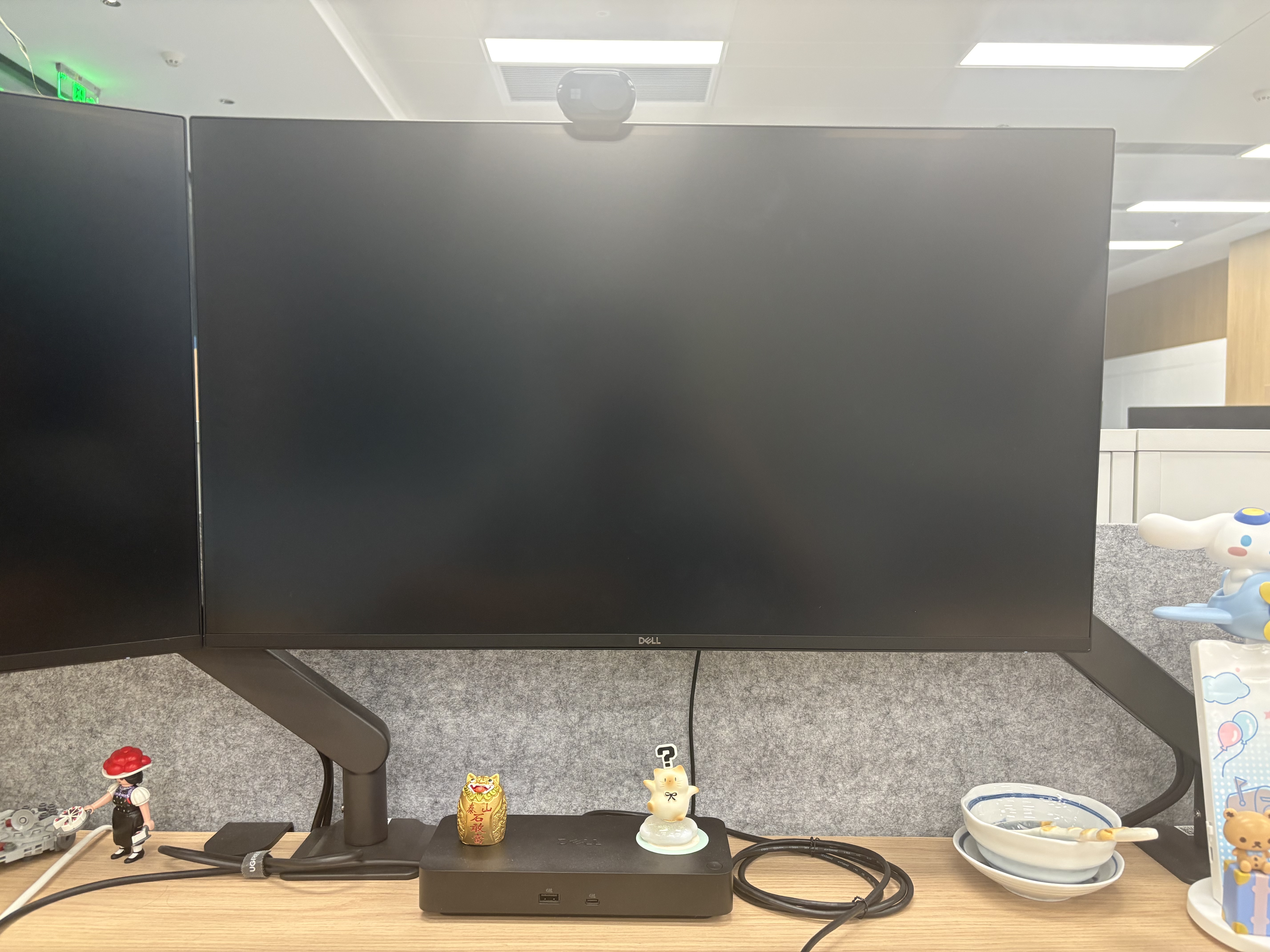 AOC显示器支架 AM400PLUS升级款 双安装夹持穿孔 不沉头旋转升降增高架 显示器机械臂 电脑支架AM402G 实拍图