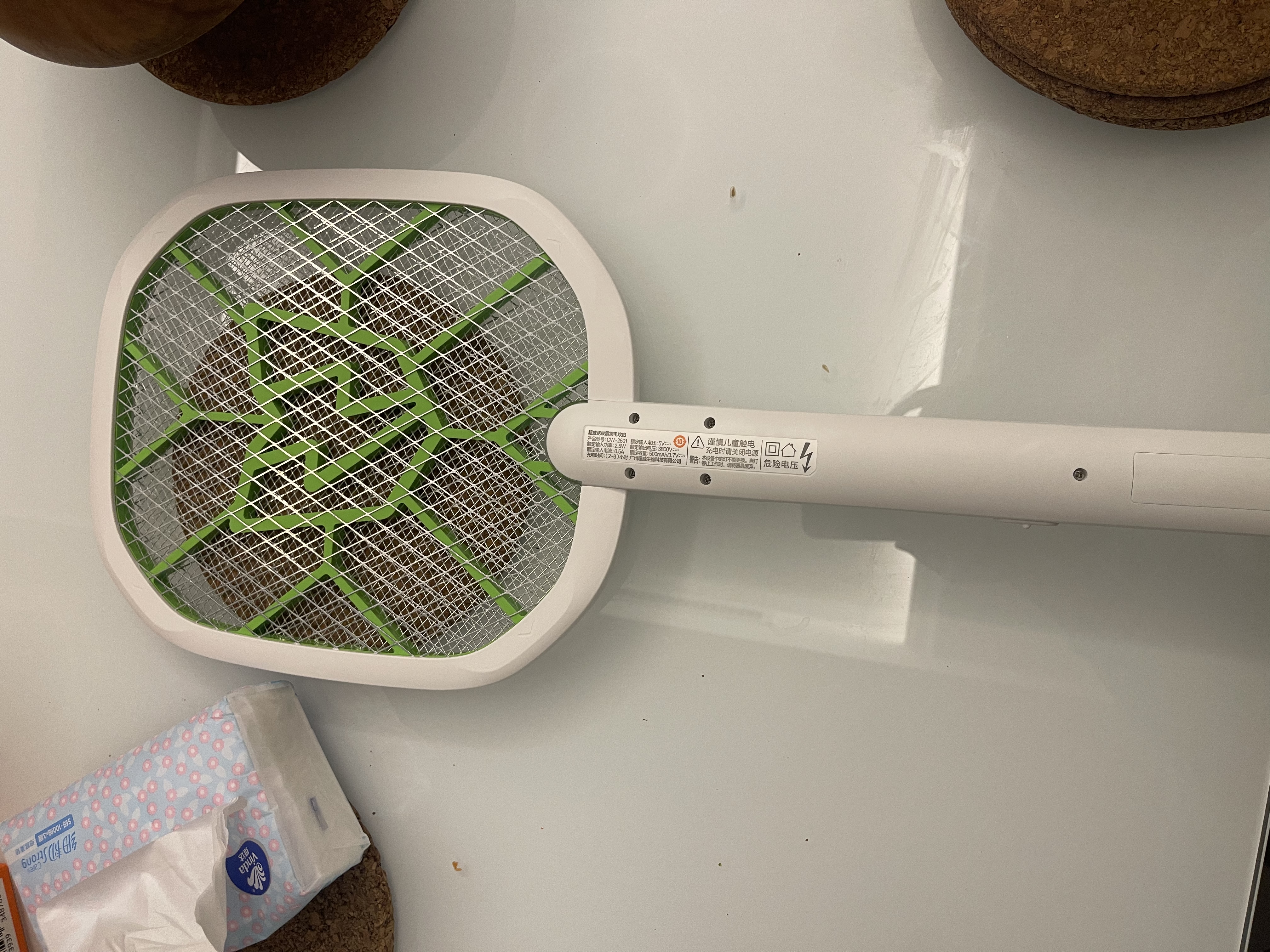 超威电蚊拍灭蚊紫光灯诱蚊 阻燃多功能强力充电家用大网面灭蚊器便捷 实拍图