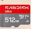 Sandisk闪迪512GB TF（MicroSD）内存卡 A1 U1 C10 至尊高速移动版存储卡 读速195MB/s 手机平板游戏机内存卡 实拍图