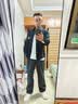 全品屋全身镜穿衣镜落地镜挂门服装店试衣壁挂镜一体简约北欧风黑150 实拍图