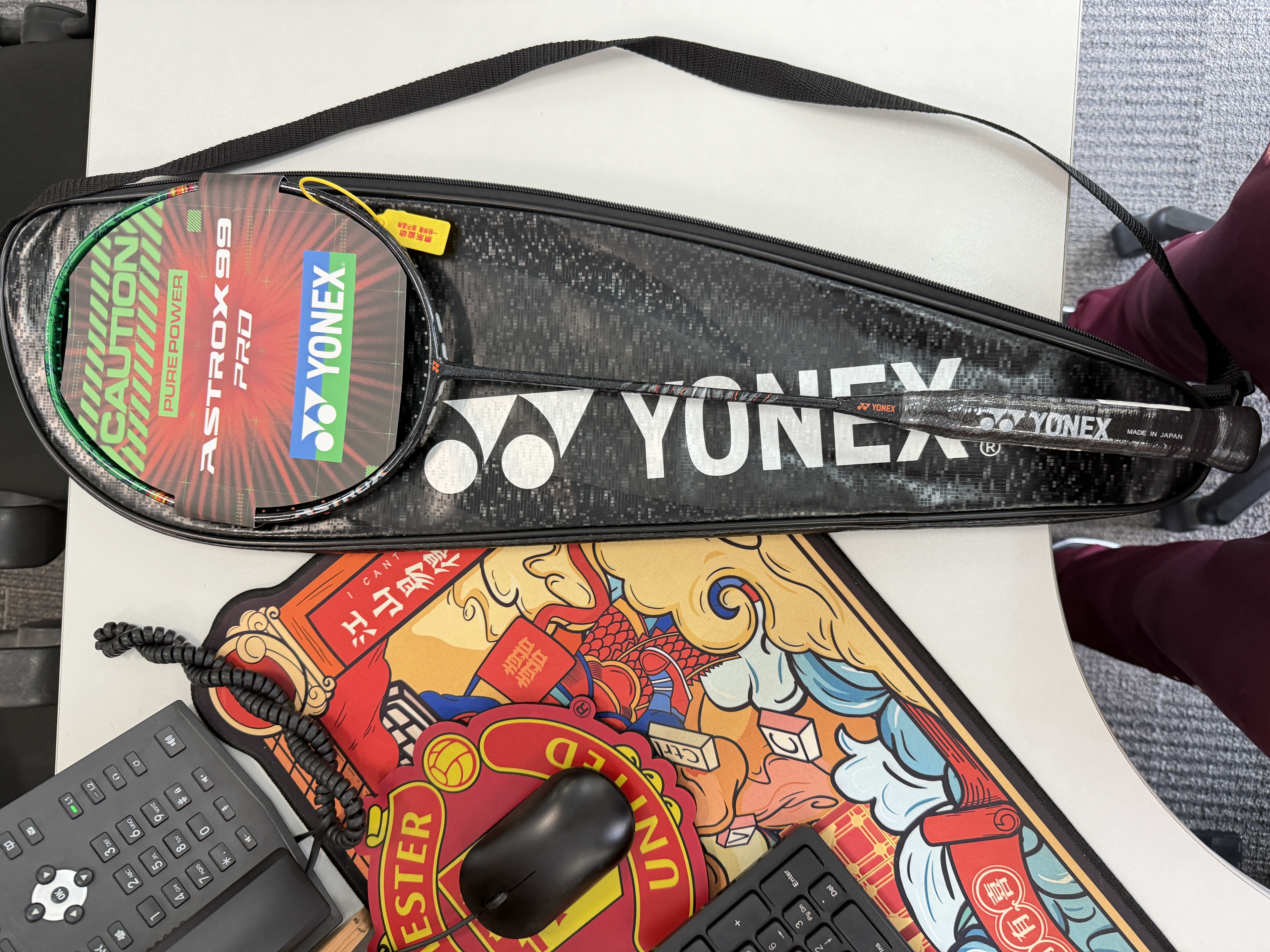 尤尼克斯（YONEX）羽毛球拍全碳素专业比赛天斧进攻连续扣杀AX99PRO新款黑绿4U5空拍 实拍图
