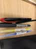 uni三菱【热门商品】uni-ball UMN-138按动黑色中性笔0.38mm黑笔签字笔商务学生水性笔套装 5支 实拍图