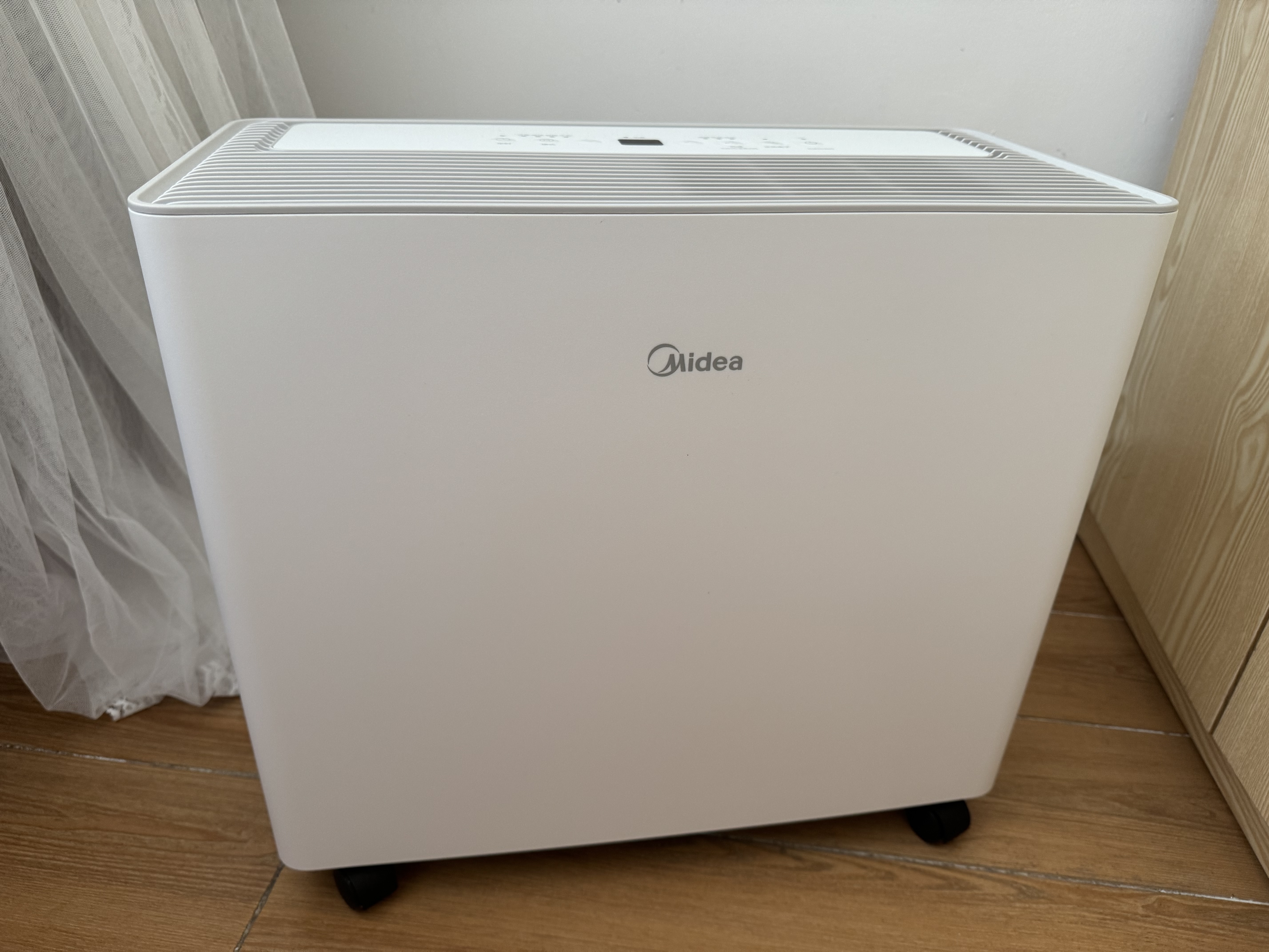 美的（Midea）小方物除湿机/抽湿机25L/天美芝压缩机正负离子净味家用除湿器45㎡干衣CF25BS/DA(支持鸿蒙智联) 实拍图