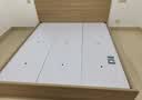 全友家居 北欧原木风主卧室家用双人大床1.8米x2米现代简约板式床家具 实拍图