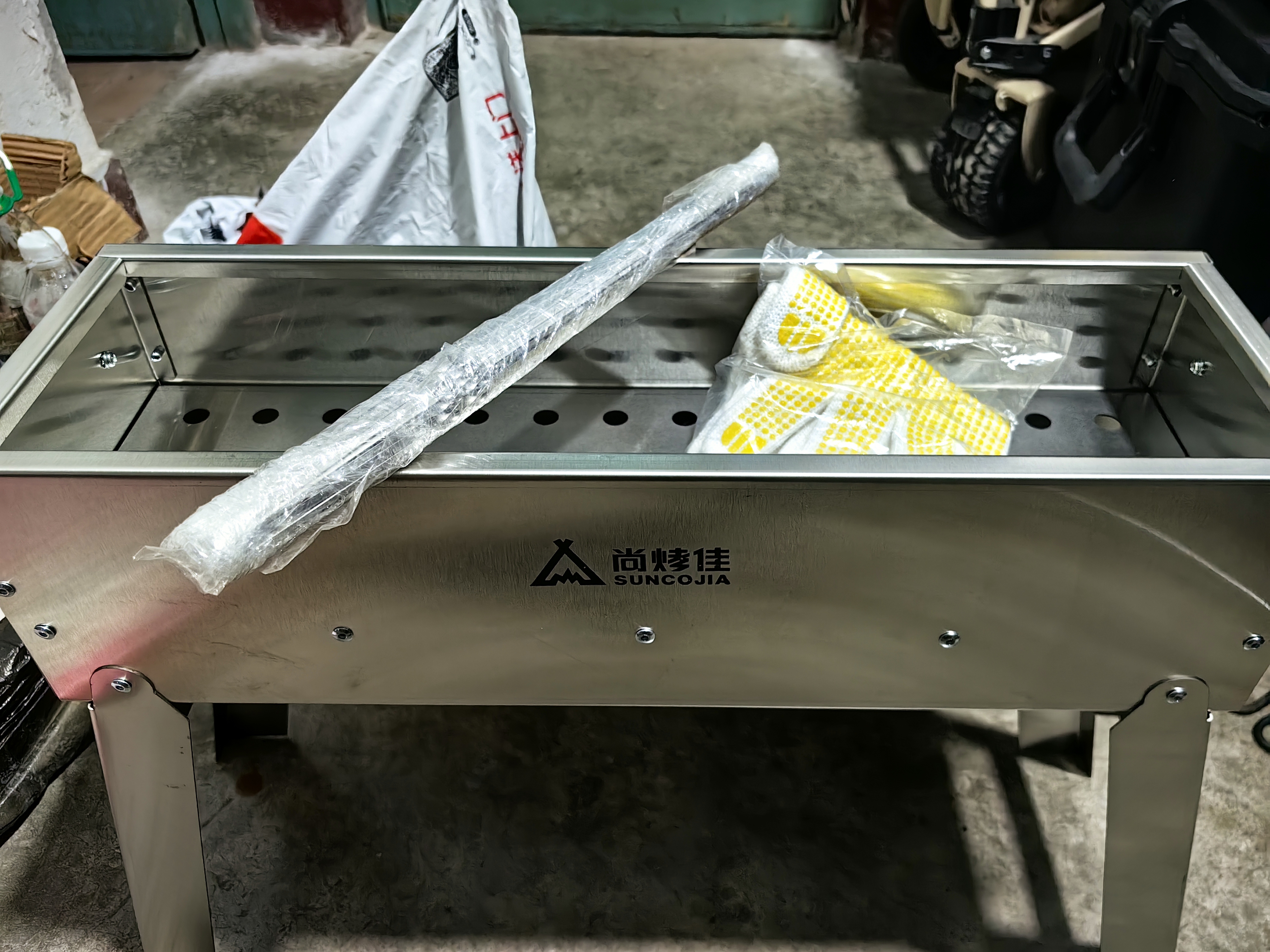 尚烤佳（Suncojia）烧烤炉烧烤架户外家用木炭烤炉木碳烤羊肉串炉长条炉子 实拍图